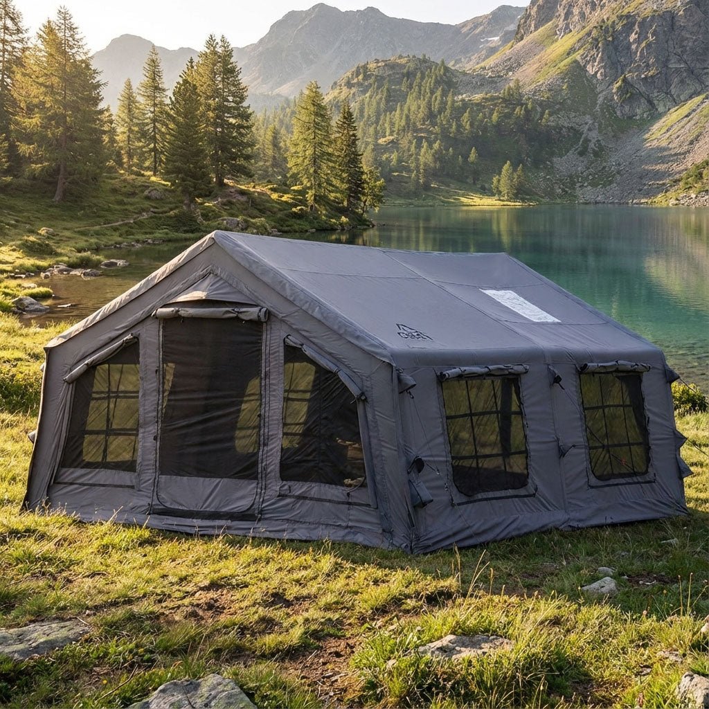 Coody 17.2 (Koala-7) Gray Inflatable Tent House for Camping (2-10 person) | Backcountry Sportsman