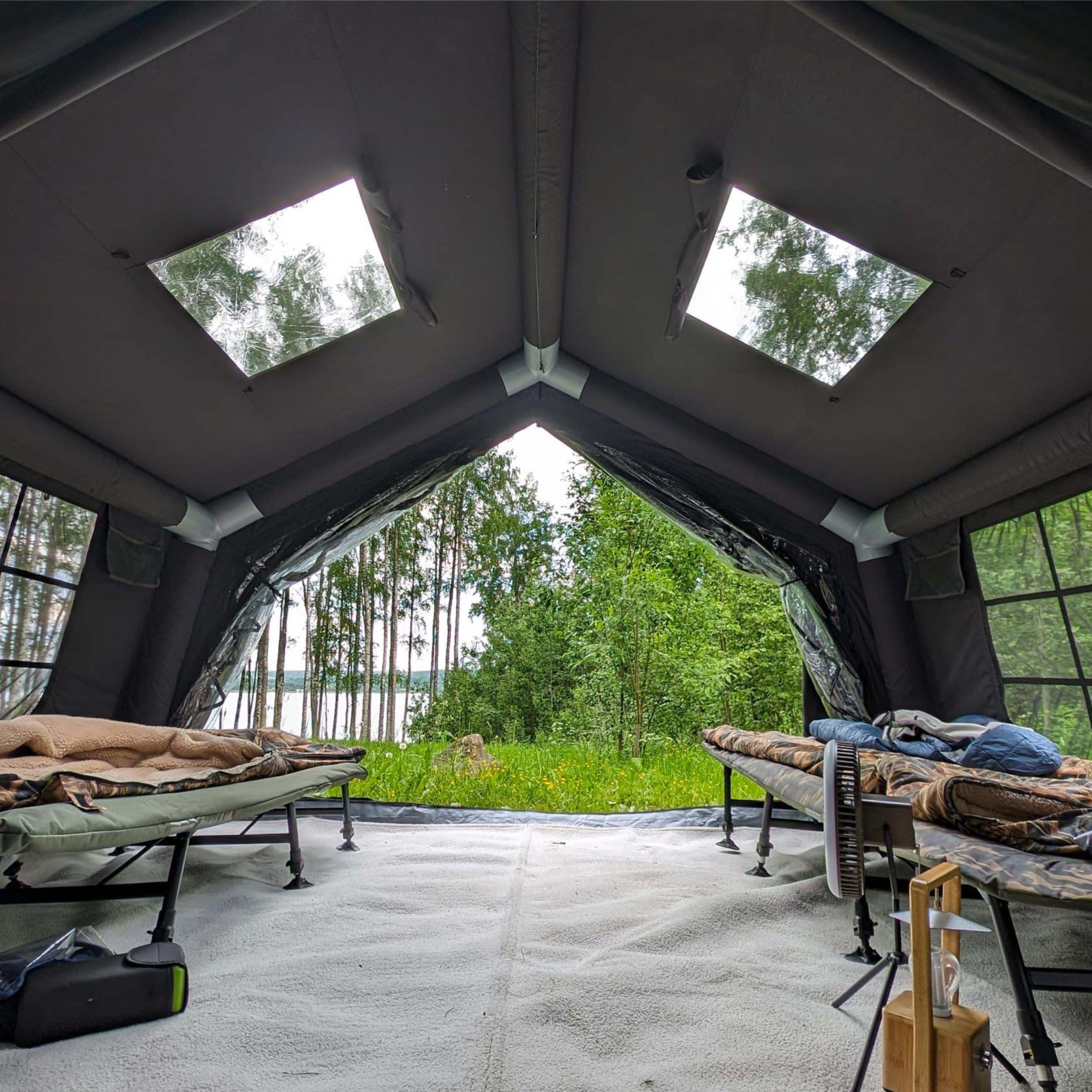 Coody 17.2 (Koala-7) Black Inflatable Tent House for Camping (2-10 person) | Backcountry Sportsman