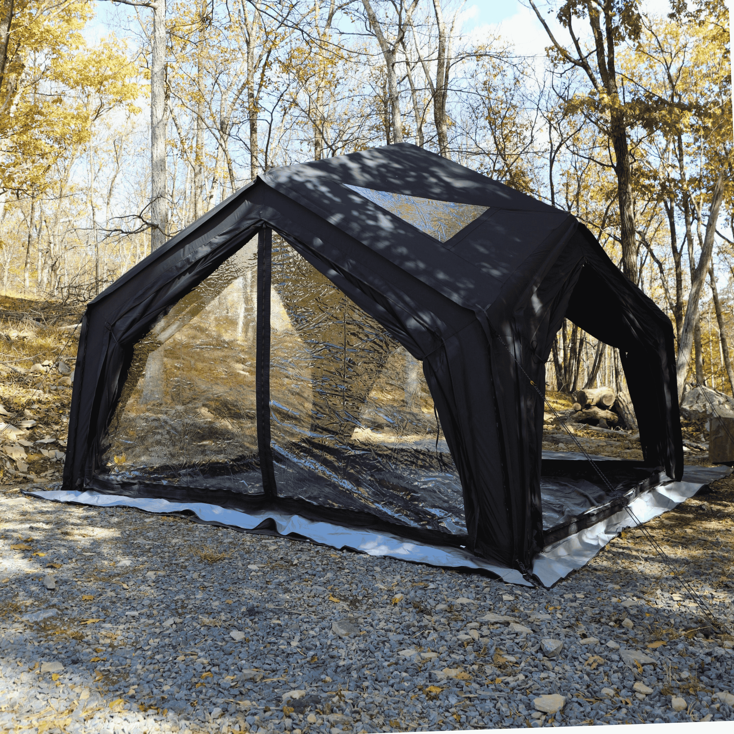 Coody | RBM Hub Shelter Inflatable Tent for 2-6 Person (Black) | Backcountry Sportsman