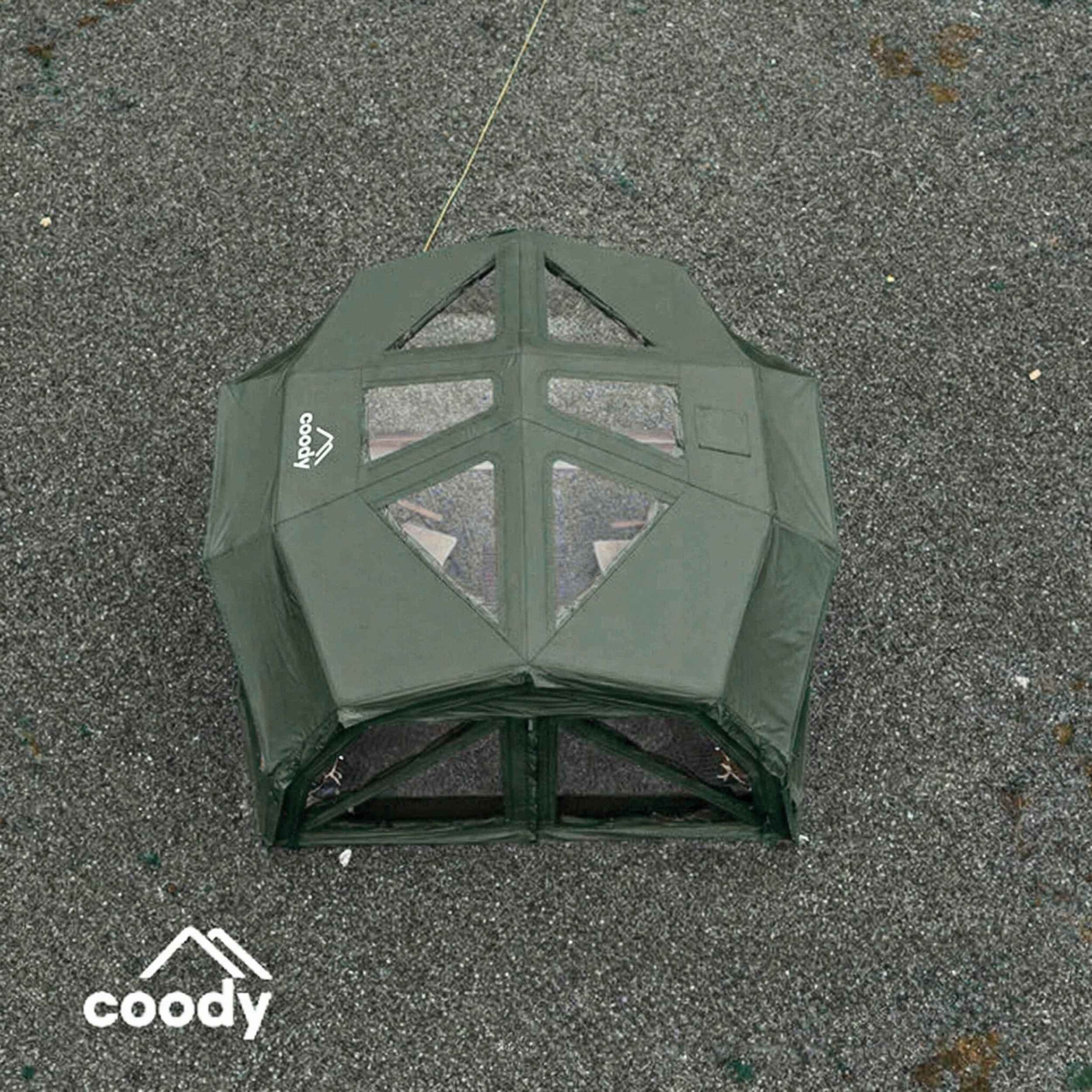 Coody Hub Pro Forest Green - Inflatable Tent for Camping (2-6 Person)