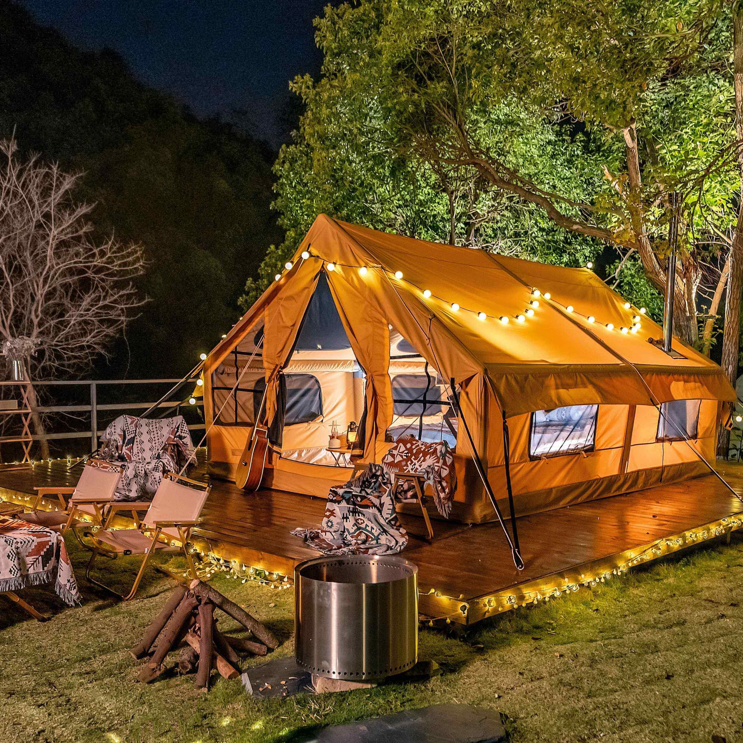 RBM Outdoors Panda Large - Inflatable tent for 2-6 person (Sunny Beige)