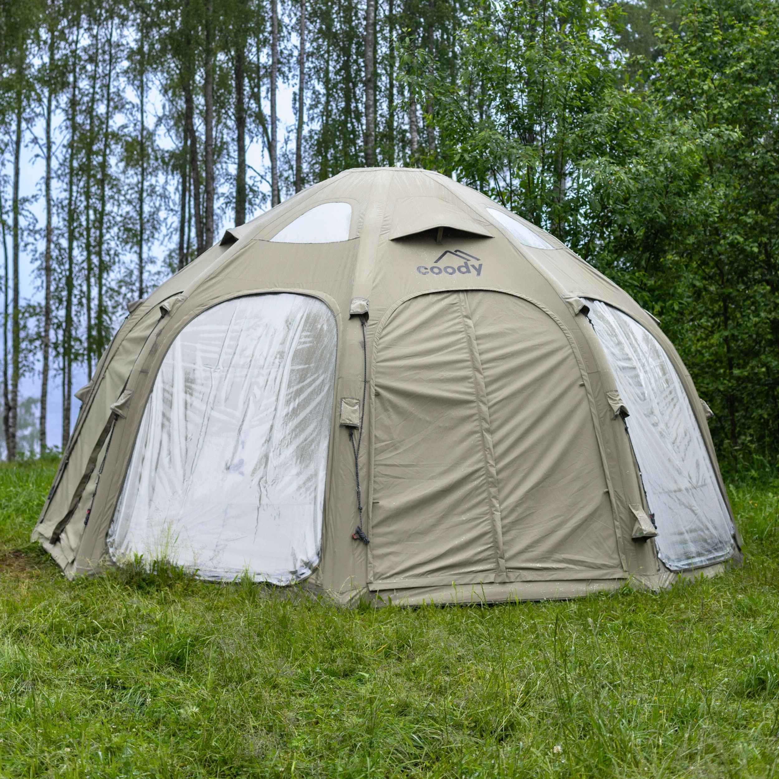 Coody Aurora Dome | RBM Outdoors Inflatable tent Octopus Forest Green for 2-4 person | Backcountry Sportsman
