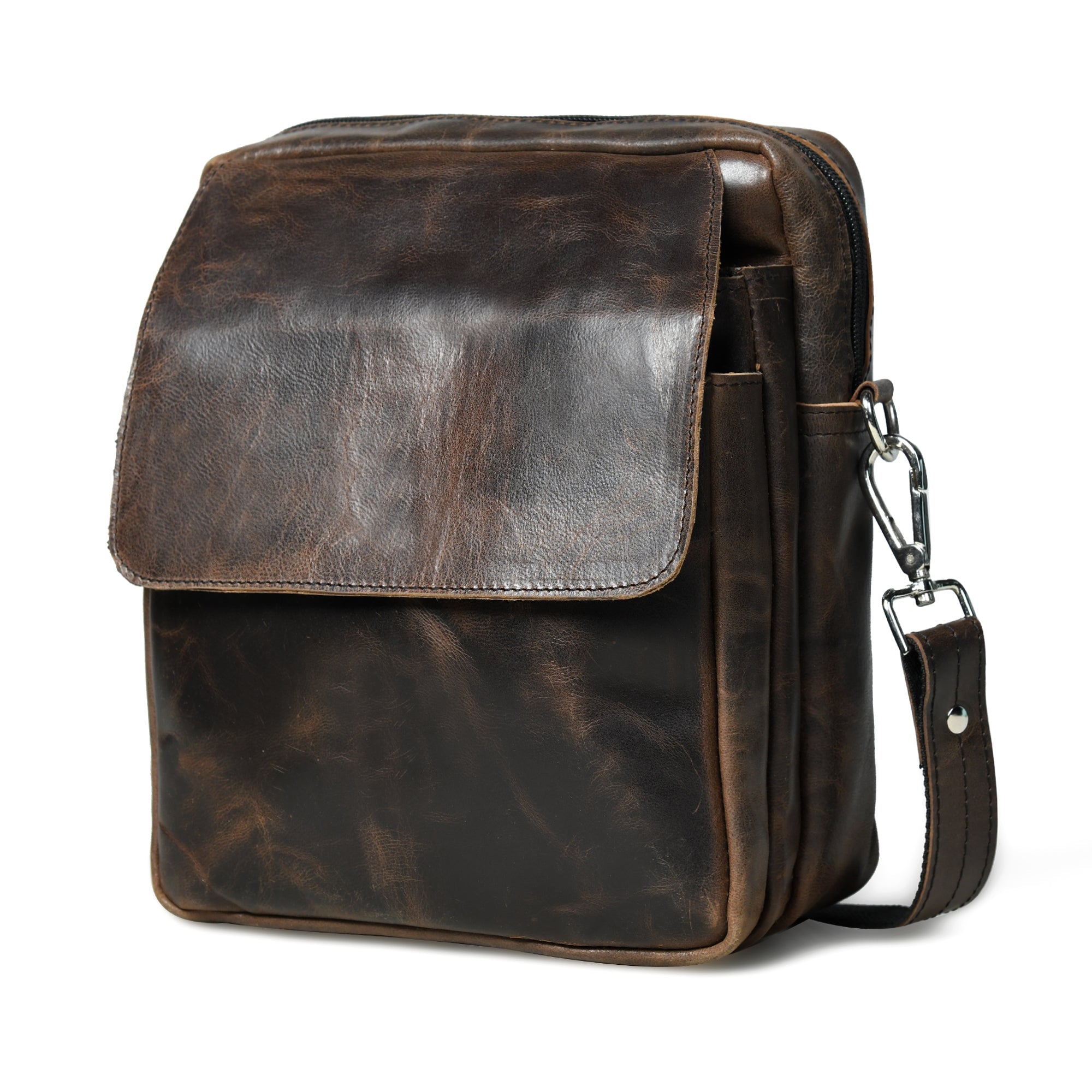 Enzo Brown Side Messenger | Backcountry Sportsman