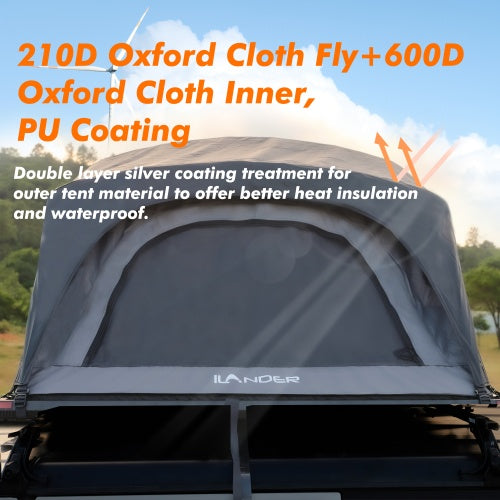 ILANDER Lite Cruiser Rooftop Tent 140cm, Entry Level Land Aluminum Folding Rooftop Tent For Sedans SUV Truck Camping Waterproof, Windproof, RuggedUnavailable Platform - Amazon