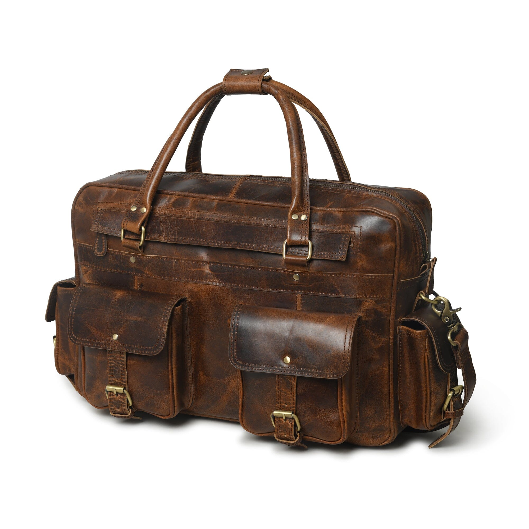 Finn Handcrafted Buffalo Leather Laptop Briefcase | Backcountry Sportsman