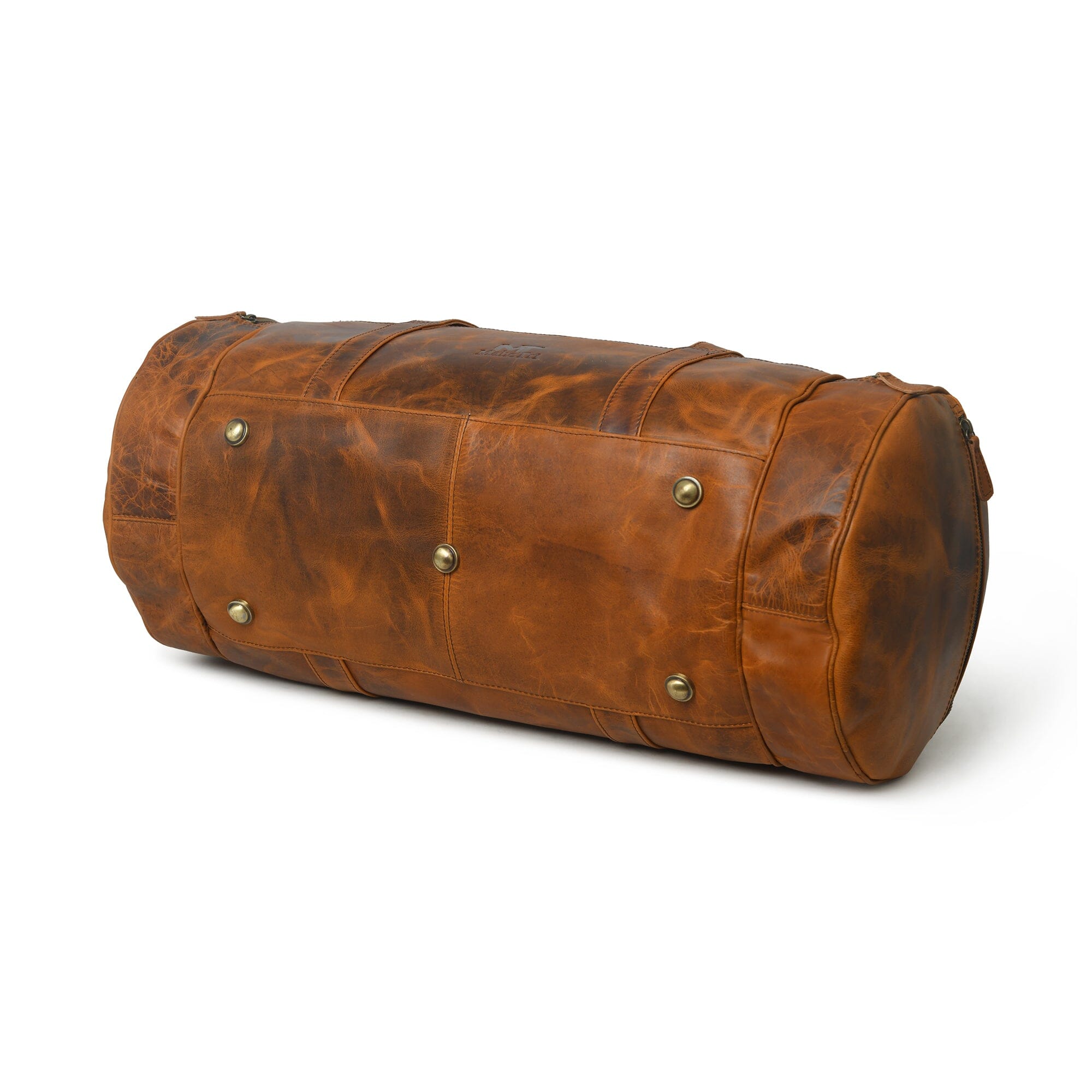 Leather Gym Travel Bag, Round | Backcountry Sportsman