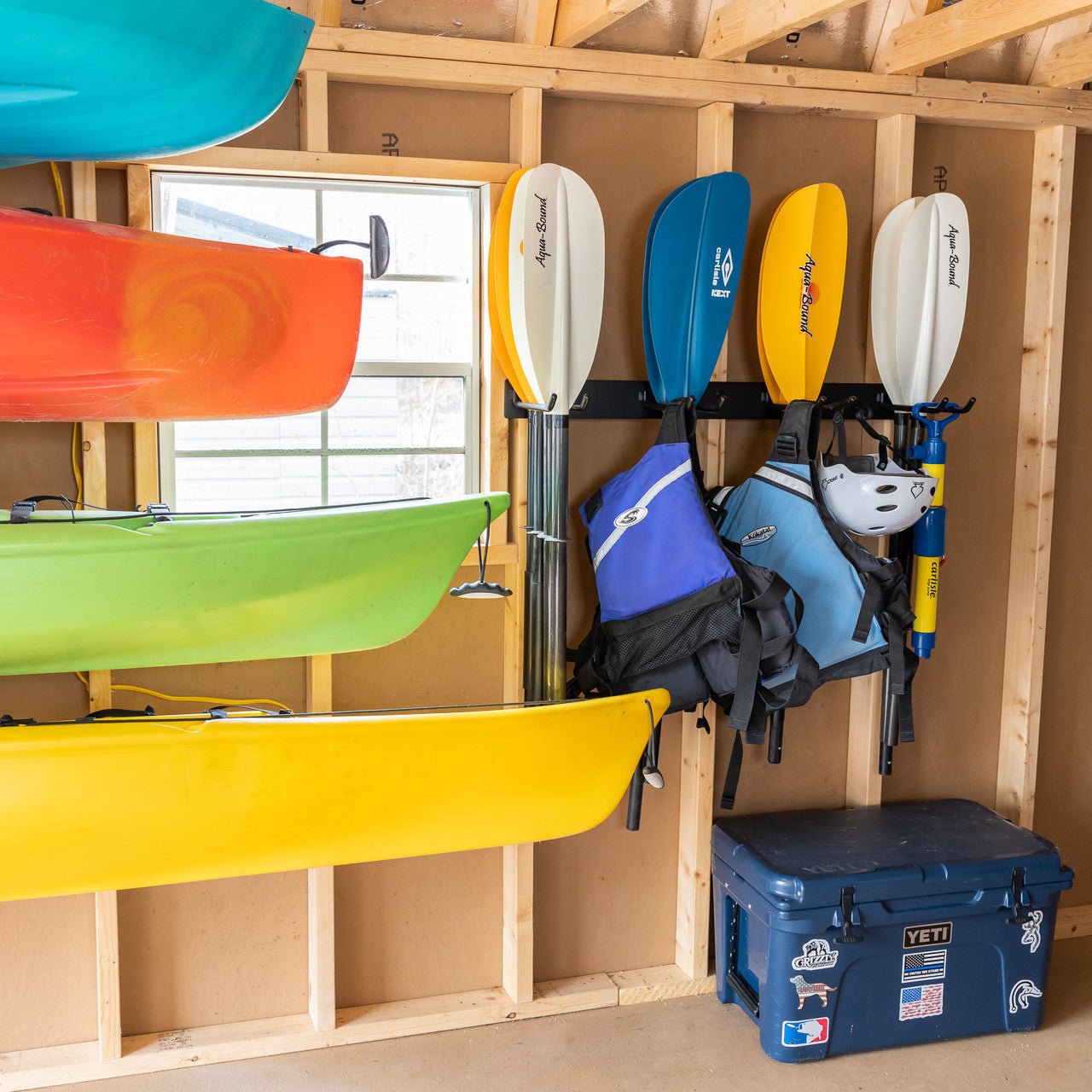 Laurel Lake Paddle Storage Rack | Holds 16 Paddles | Backcountry Sportsman