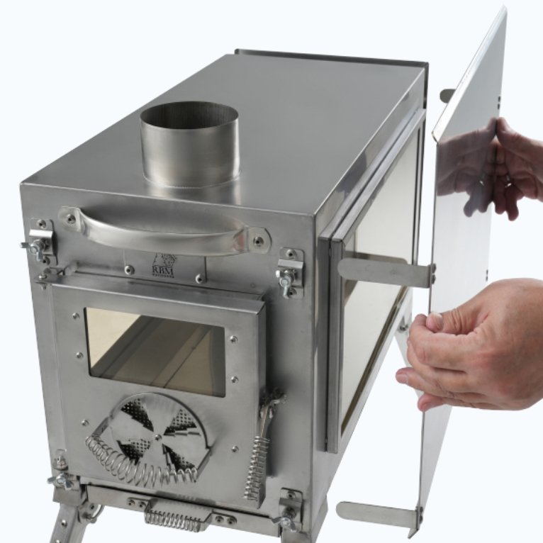 Medium Wood Stove With Fire-Resistant Glass "Caminus M" | Backcountry Sportsman