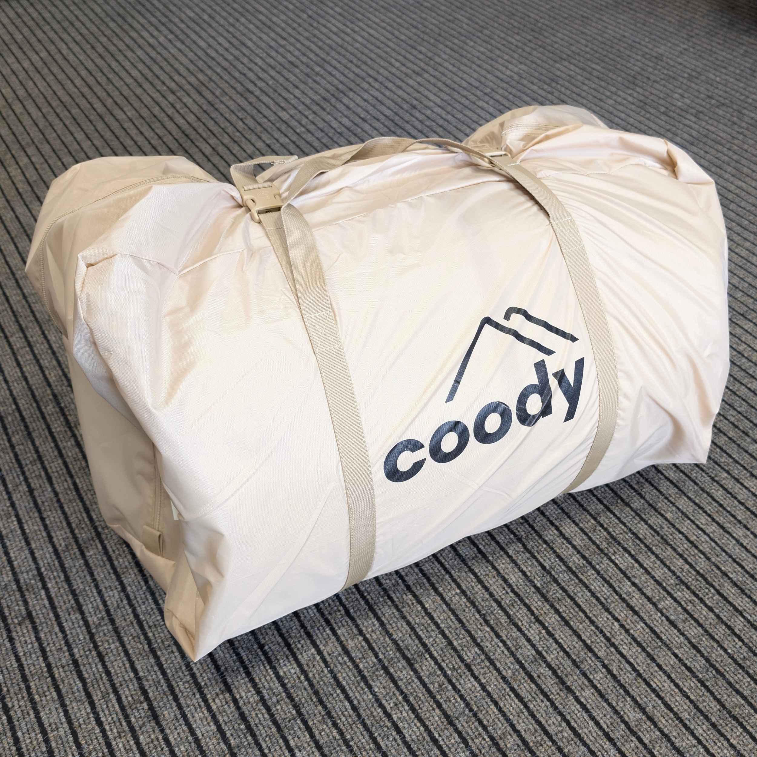 Coody Hub Beige (2-6 person) + Ground Sheet PVC + Carpet Coody Hub + Electric Pump