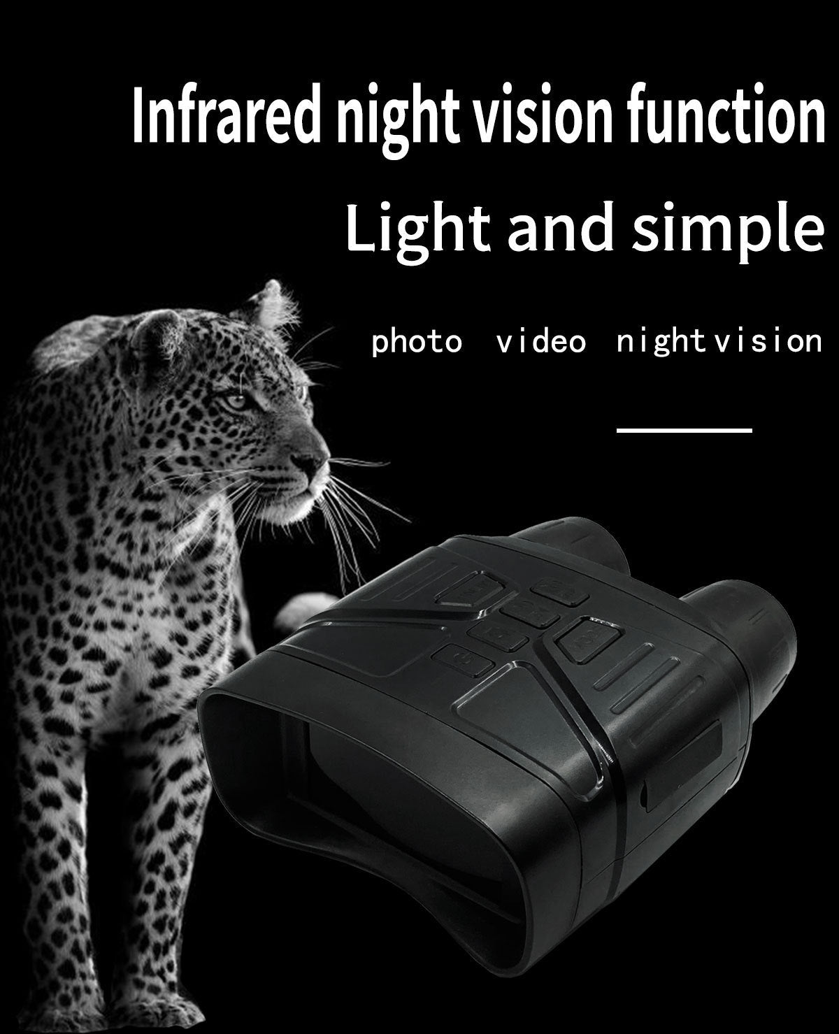 NV4000 Mini Binocular Night Vision Digital Infrared Low Light HD Telescope