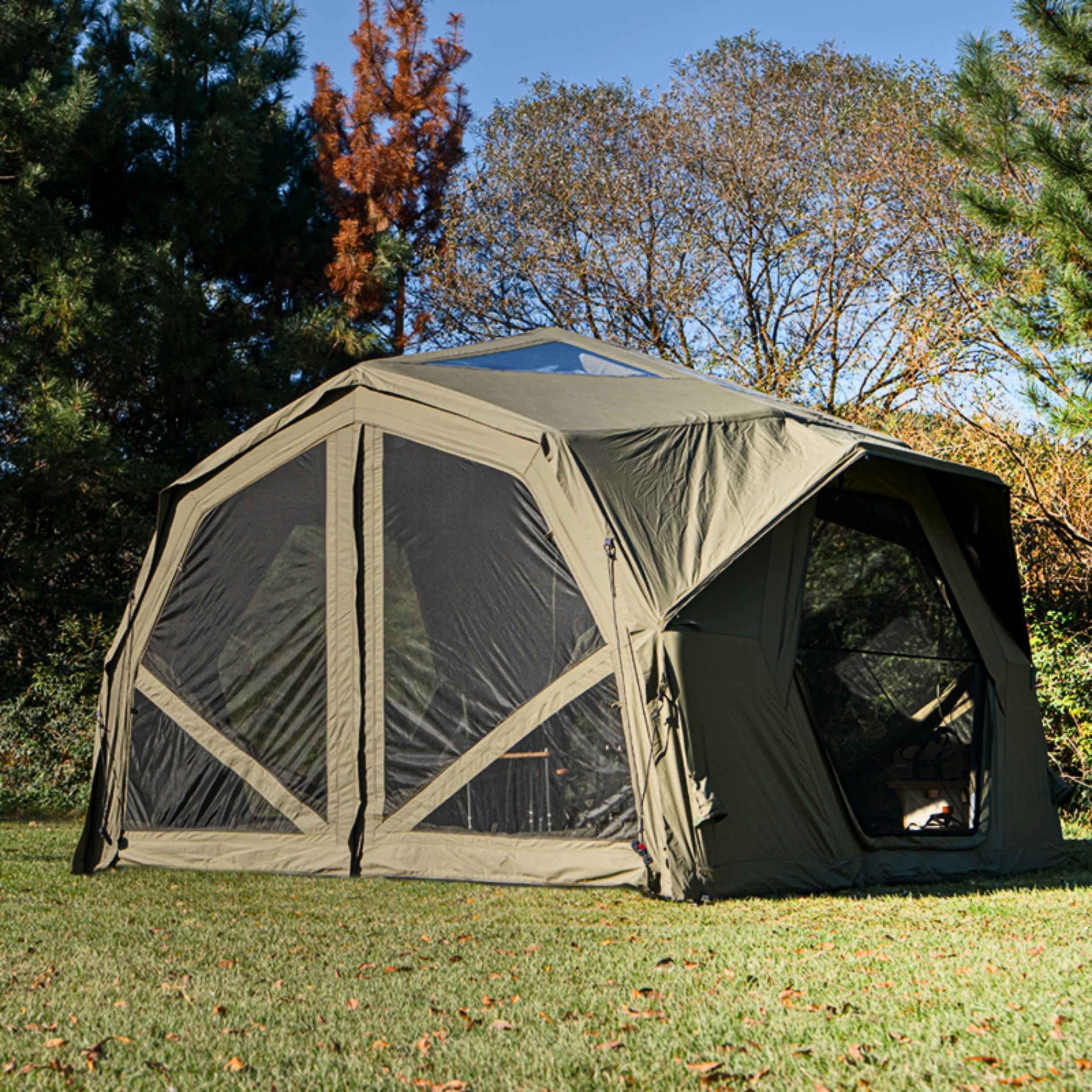 Coody Hub Pro Forest Green - Inflatable Tent for Camping (2-6 Person)