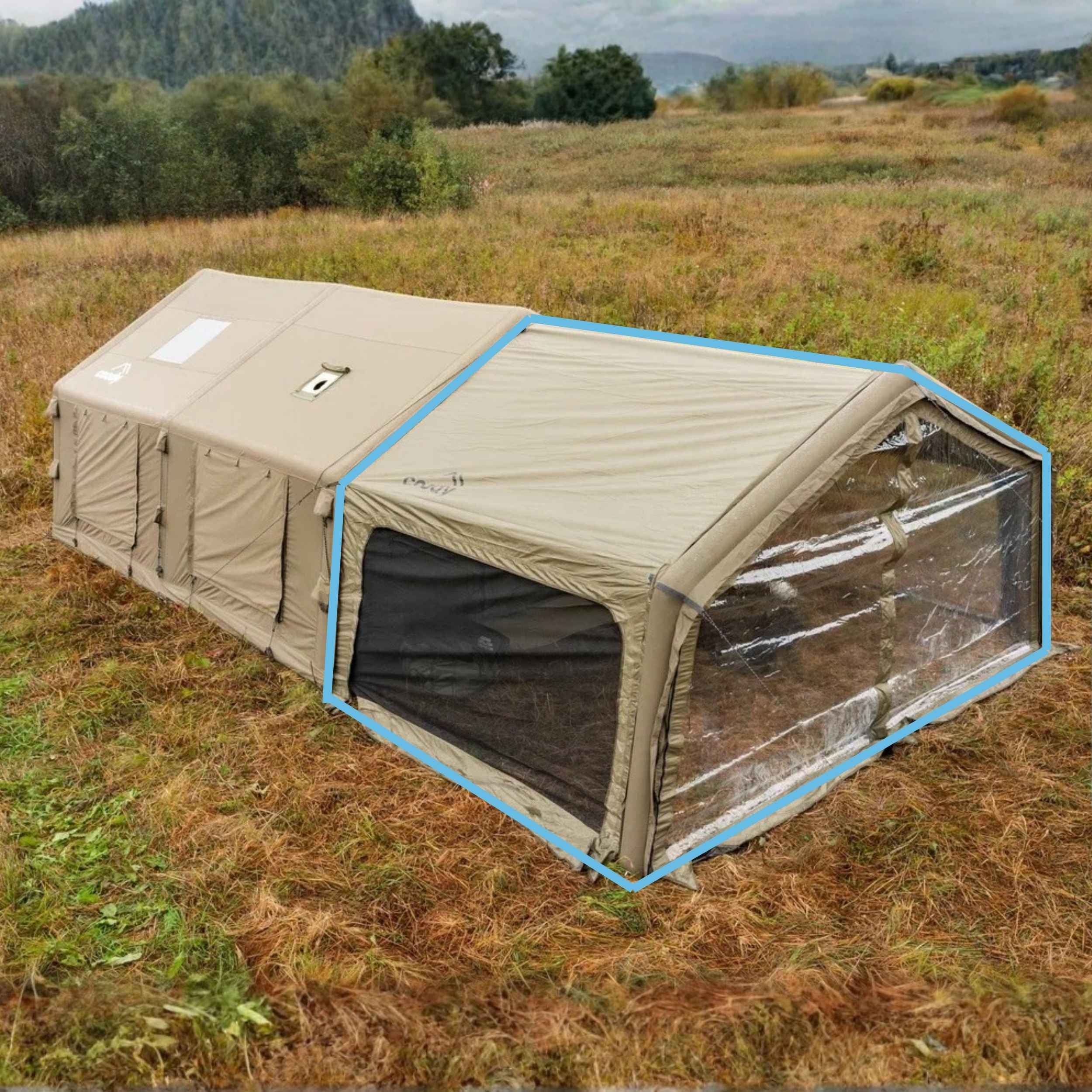Coody AirTarp Forest Green - Inflatable Canopy for Tent 17.2, 13.6, Hub, 10.0