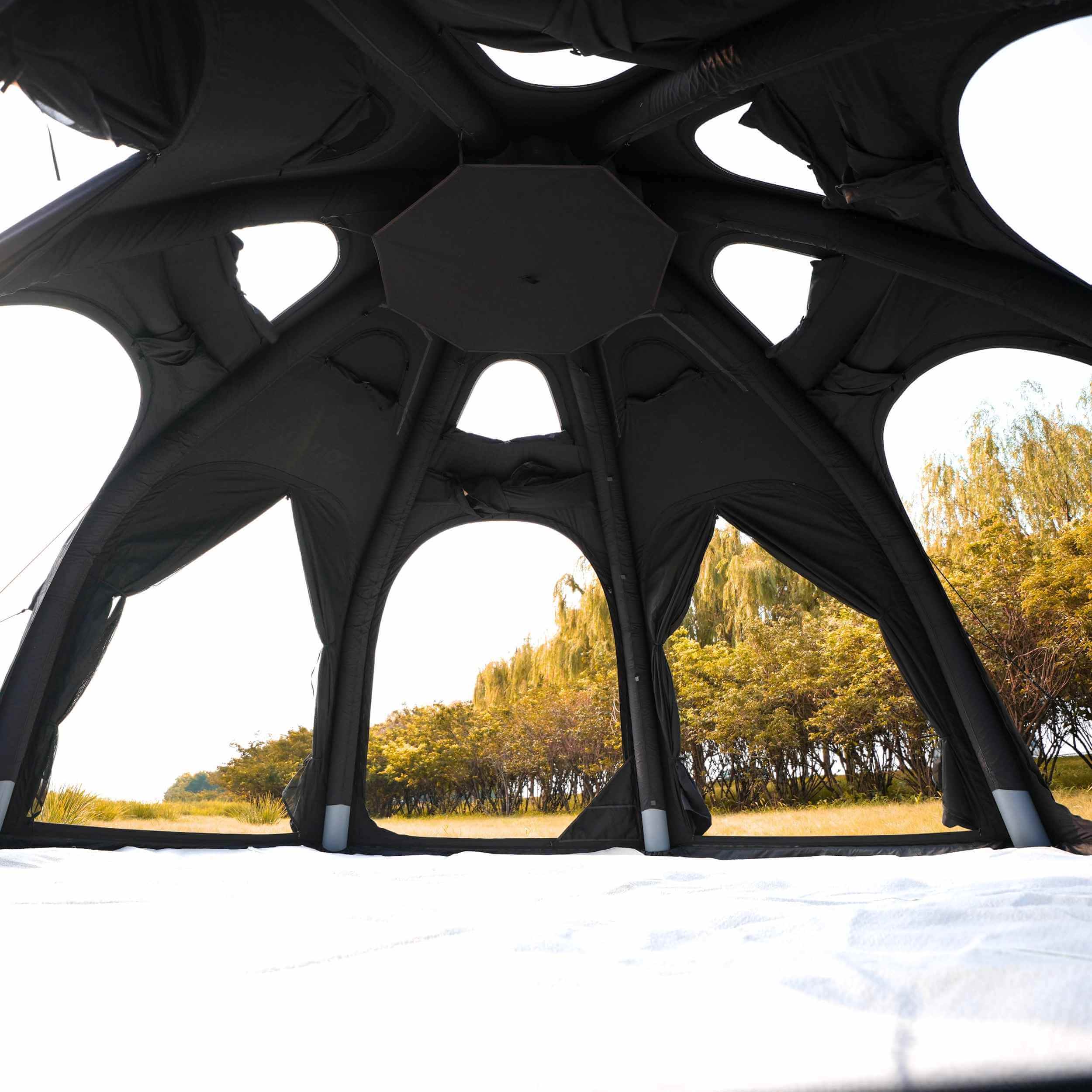 Coody Aurora Dome | RBM Outdoors Inflatable tent Octopus Black for 2-4 person | Backcountry Sportsman