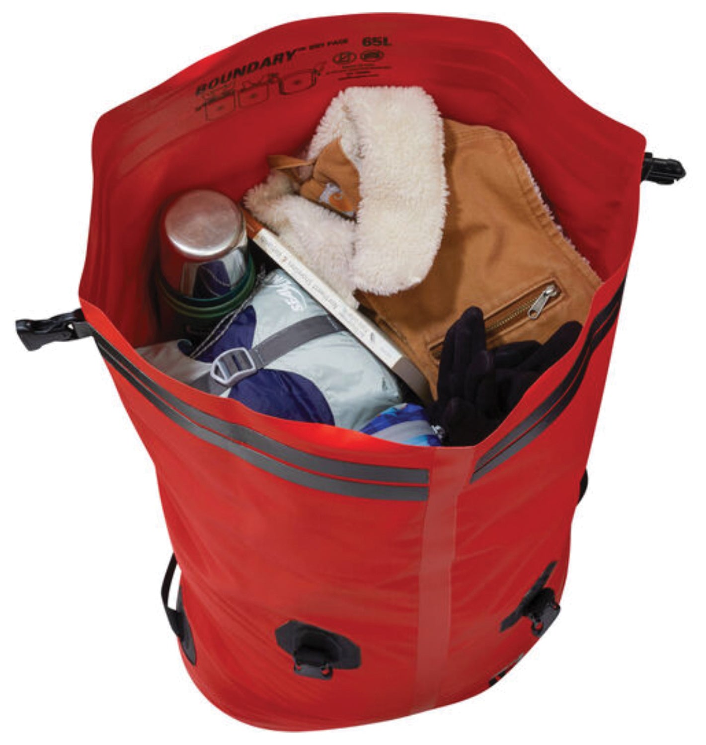 Boundary Dry Pack 65 L Red | Backcountry Sportsman