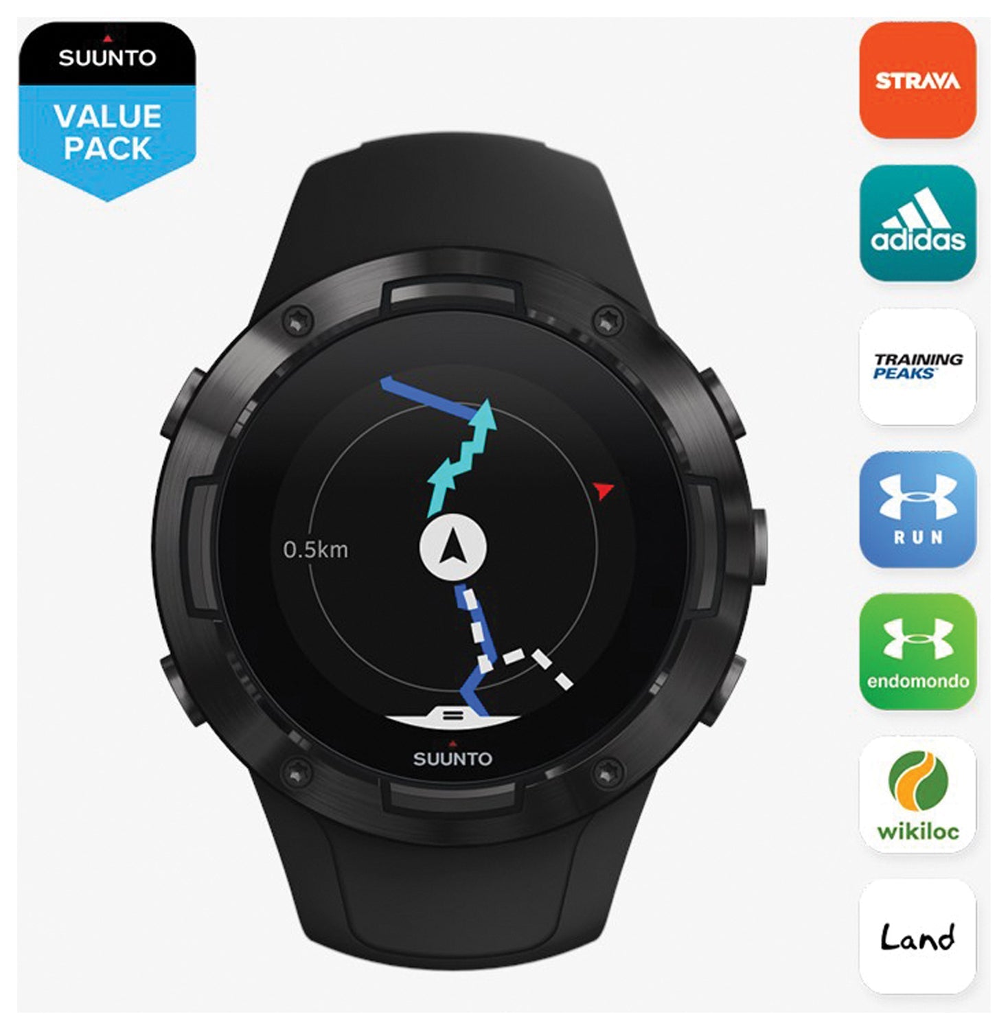 Suunto 5 Peak Black | Backcountry Sportsman