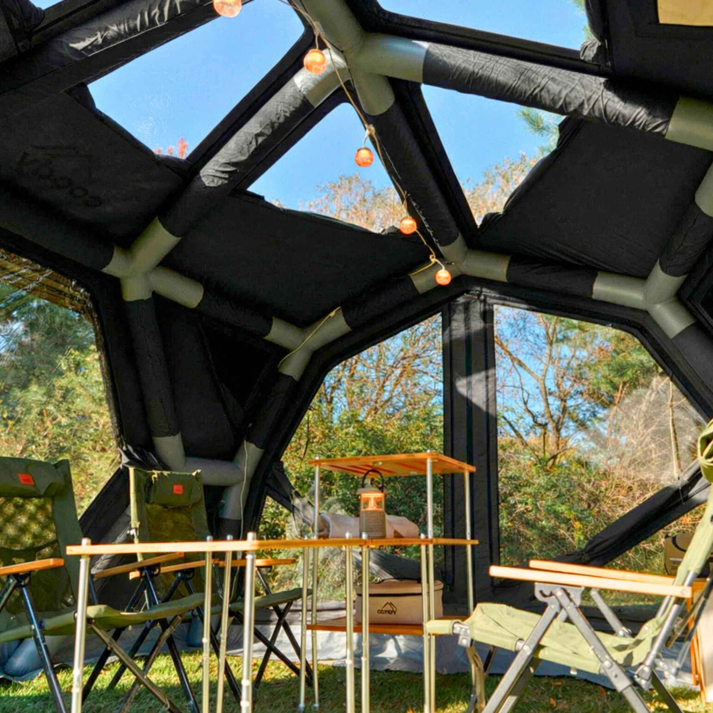 Coody Hub Pro Black - Inflatable Tent for Camping (2-6 Person)