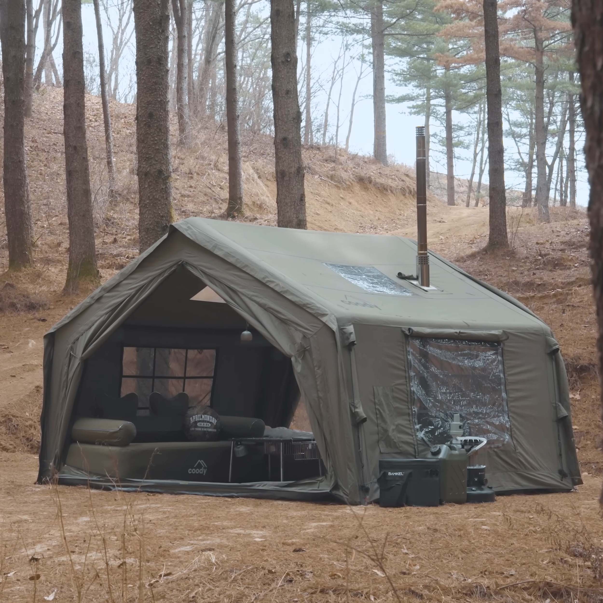 Coody 10 Forest Green Inflatable Tent House for Camping (2-4 person) | Backcountry Sportsman