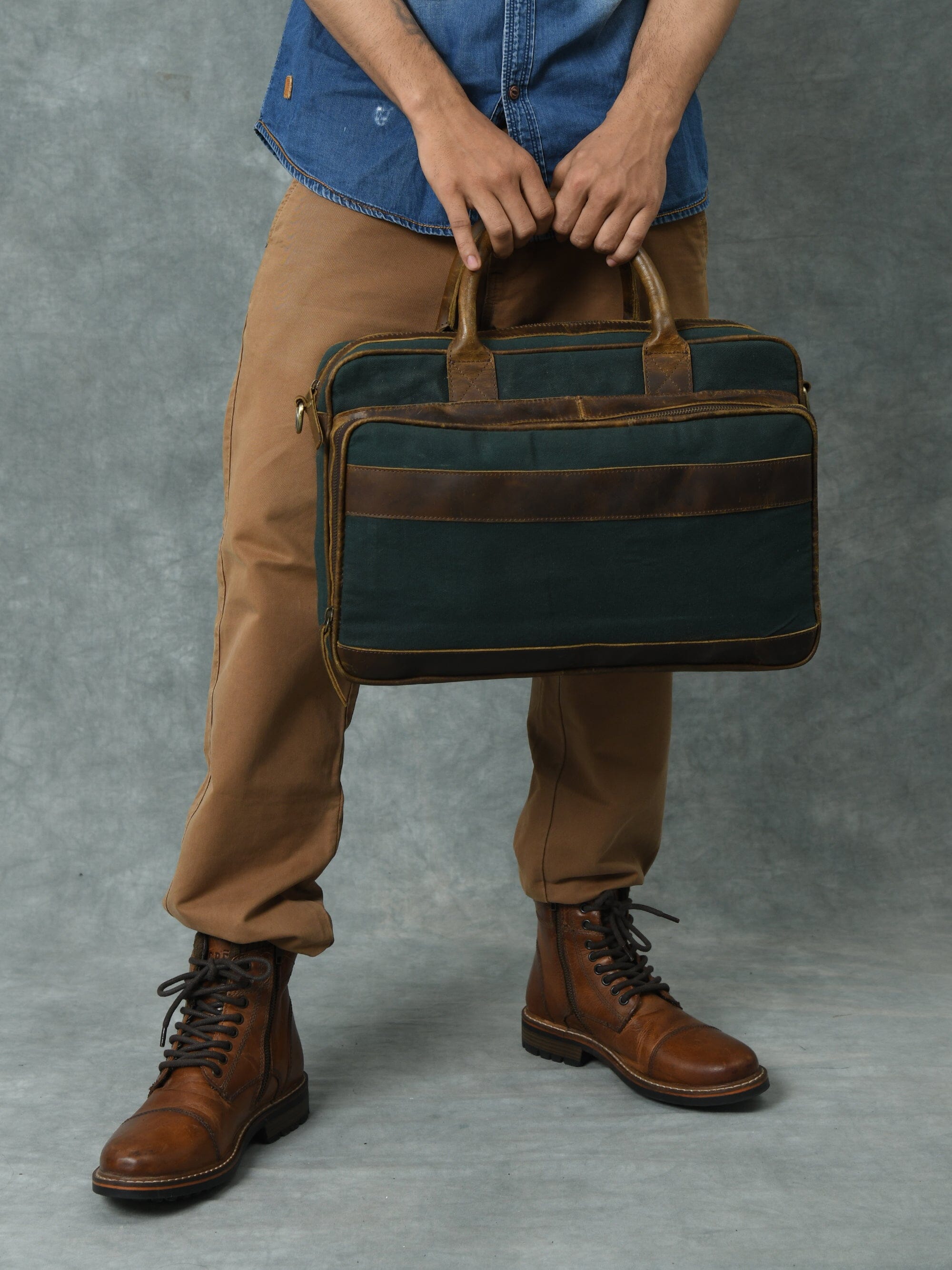 Canvas Green Briefcase | Backcountry Sportsman
