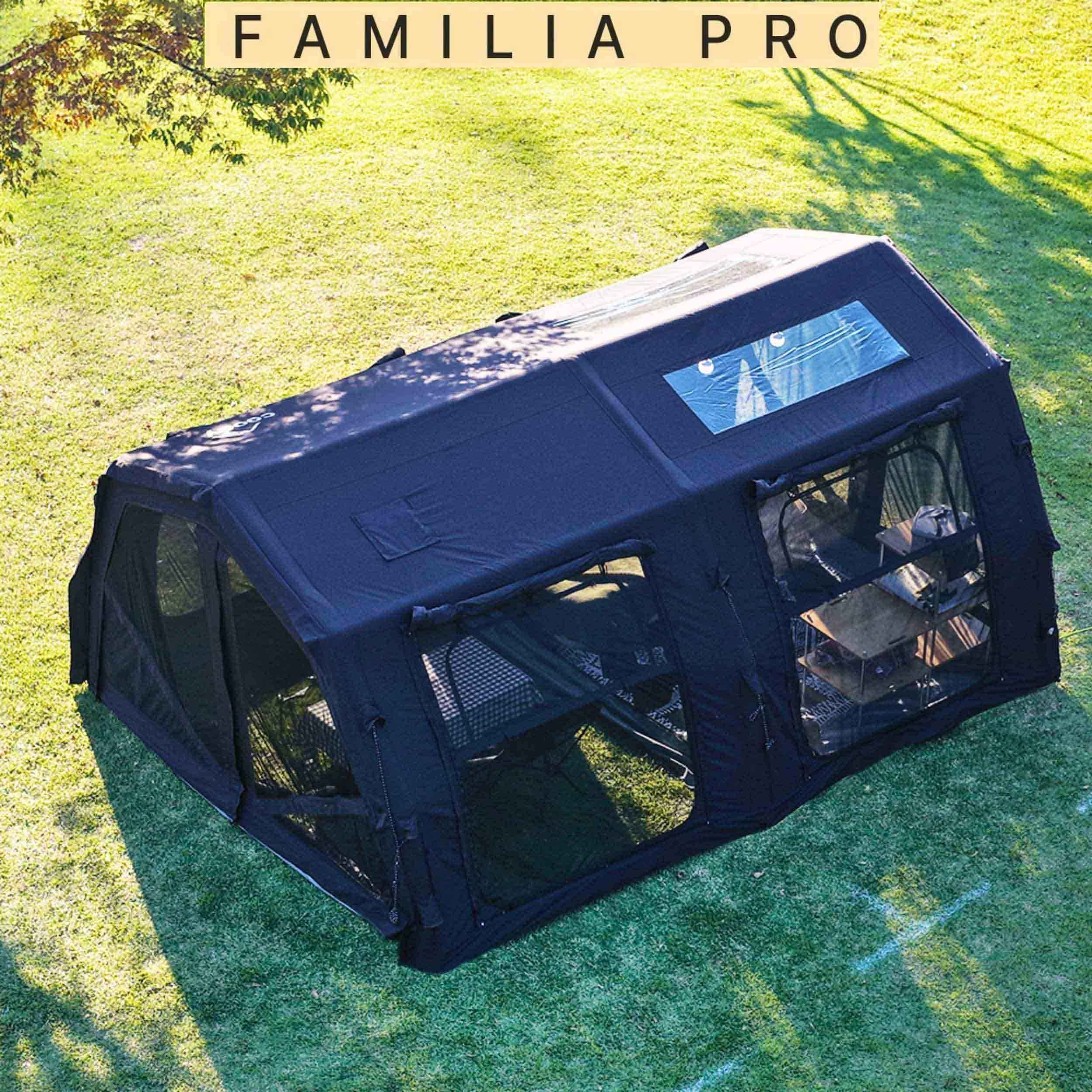 Coody Familia AirTent 17.2 Pro Black - Inflatable Tent for Camping (2-10 Person)
