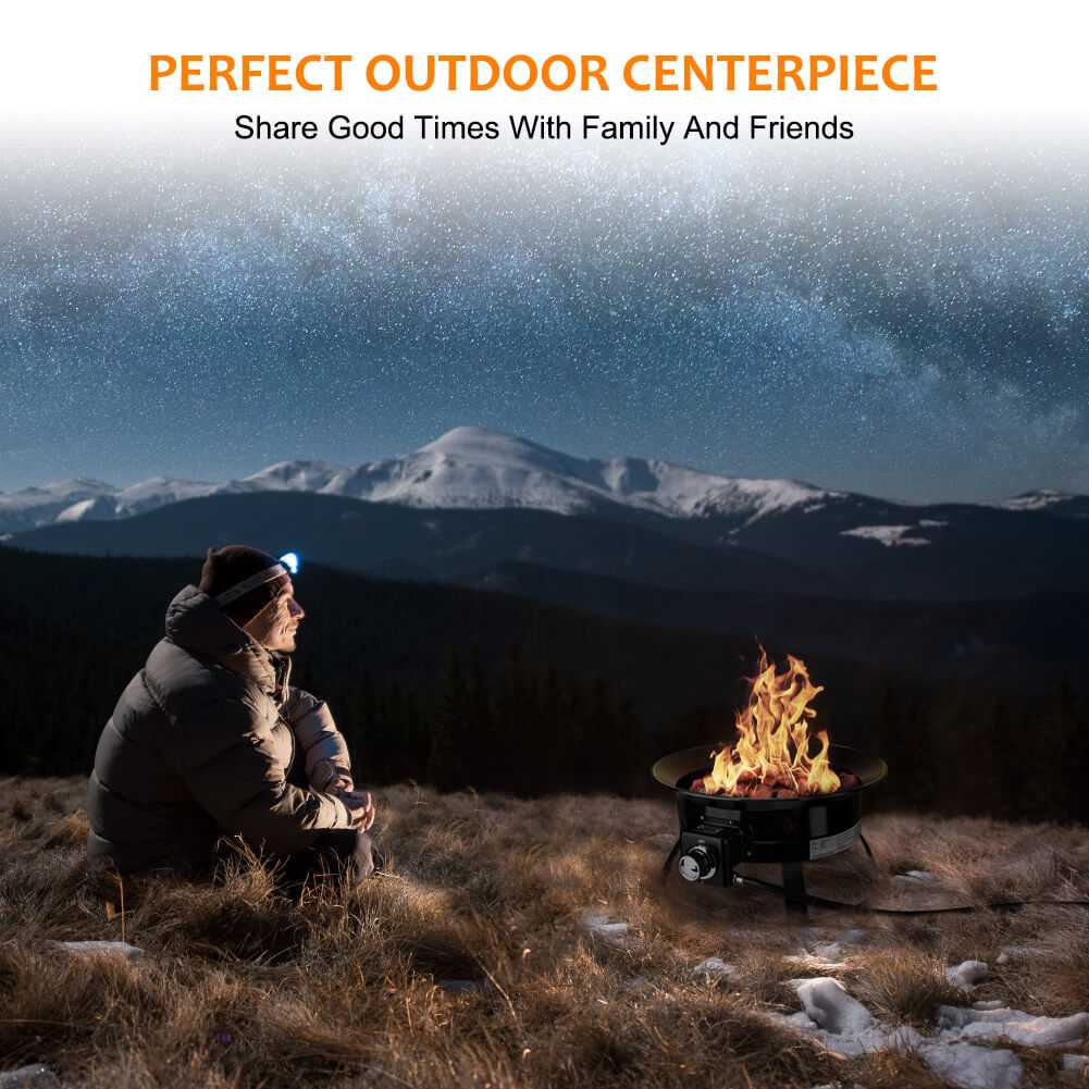 Camplux Outdoor Propane Fire Pit with Cover and Carry Kit, Auto-Ignition | Backcountry Sportsman