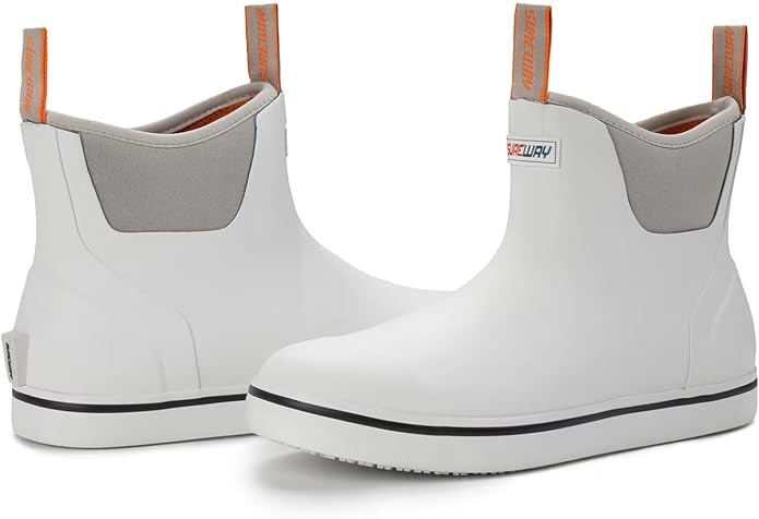 SUREWAY Mens Deck Boots Professional Non-Slip Fishing & Ankle Deck Boot Waterproof Rain Boots | Backcountry Sportsman