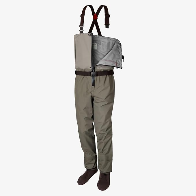 Redington Mens Escape Zip Up Waders - Chest-High Fly Fishing Waders - Waterproof Wader for Men - Boulder/Slate - Medium | Backcountry Sportsman