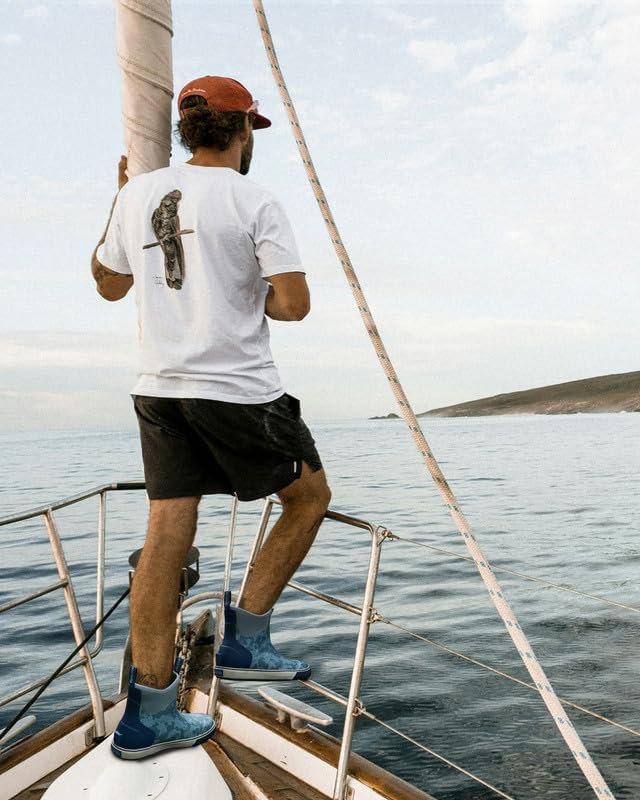 OutdoorMaster Mens Deck Boots Waterproof Anti-Slip Rubber Rain Boots Breathable Saltwater Deck Shoes For Fishing Boating Camping Sailing | Backcountry Sportsman