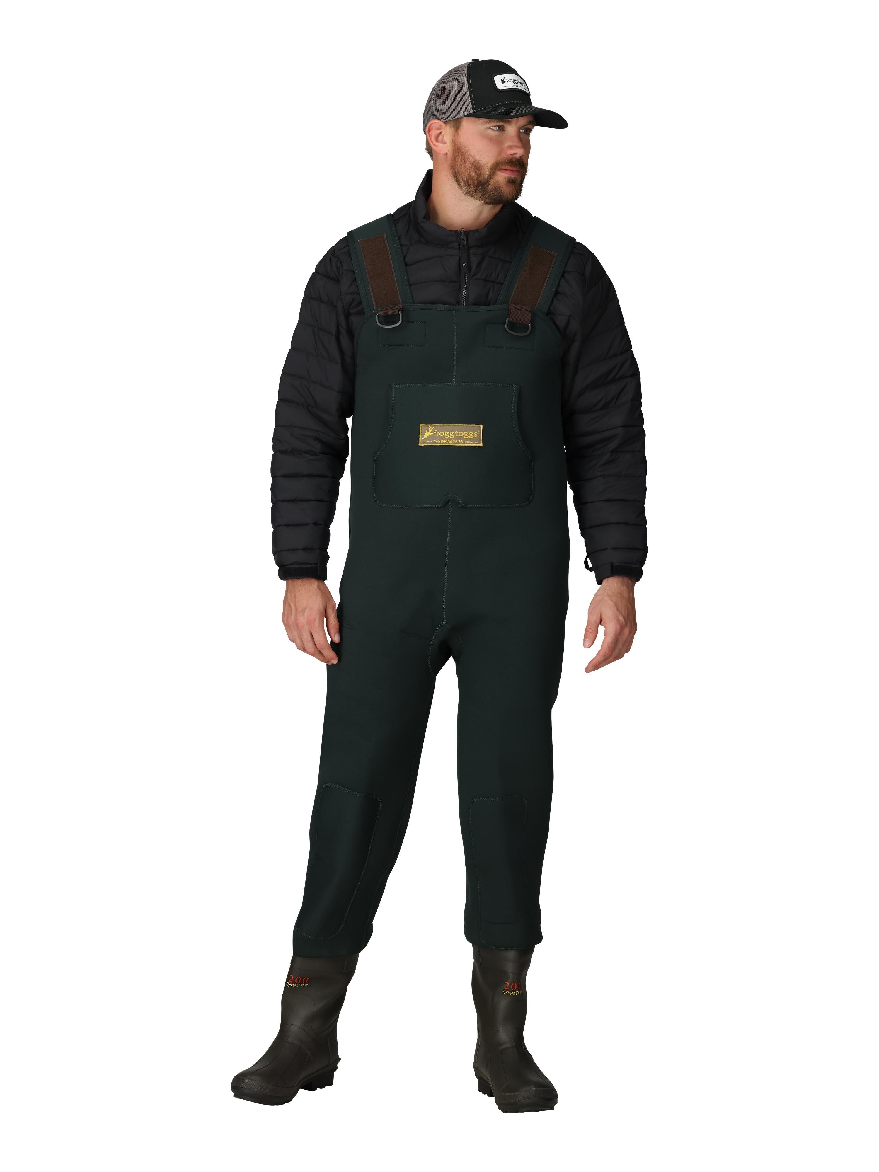 Men's Amphib Bootfoot Neoprene Felt Chest Wader | Forest Green
