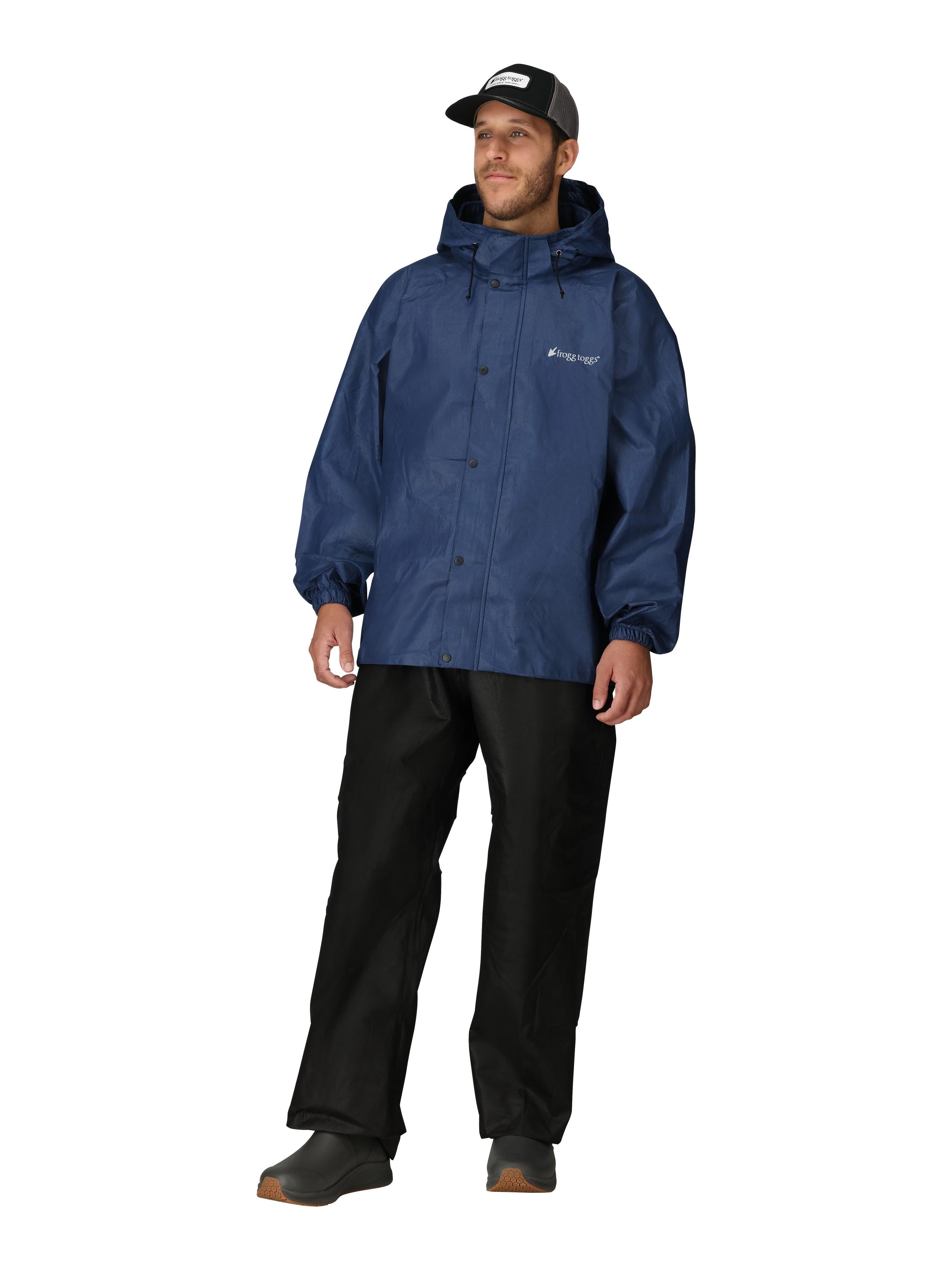 Men's Classic All-Sport Rain Suit | Royal Blue / Black Pants
