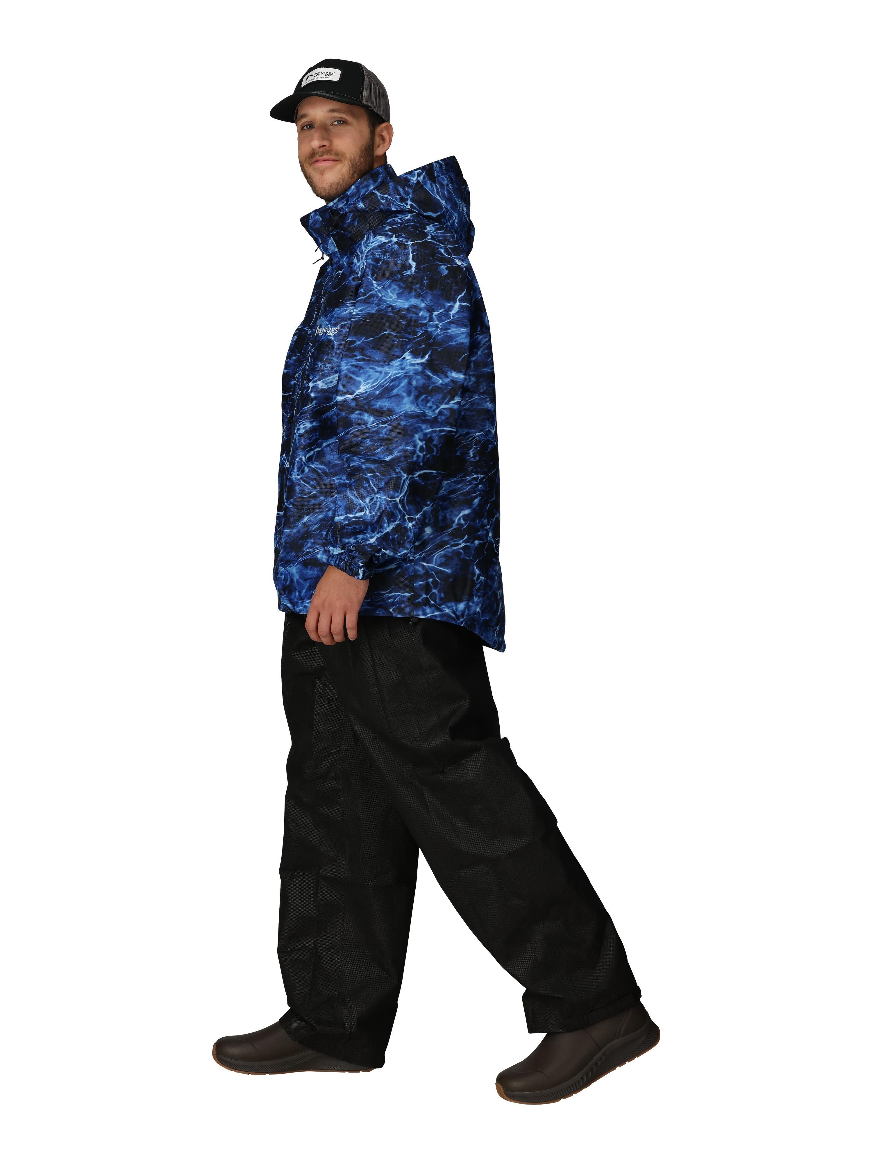 Men's Classic All-Sport Rain Suit | MO Blue Marlin/Black Pants