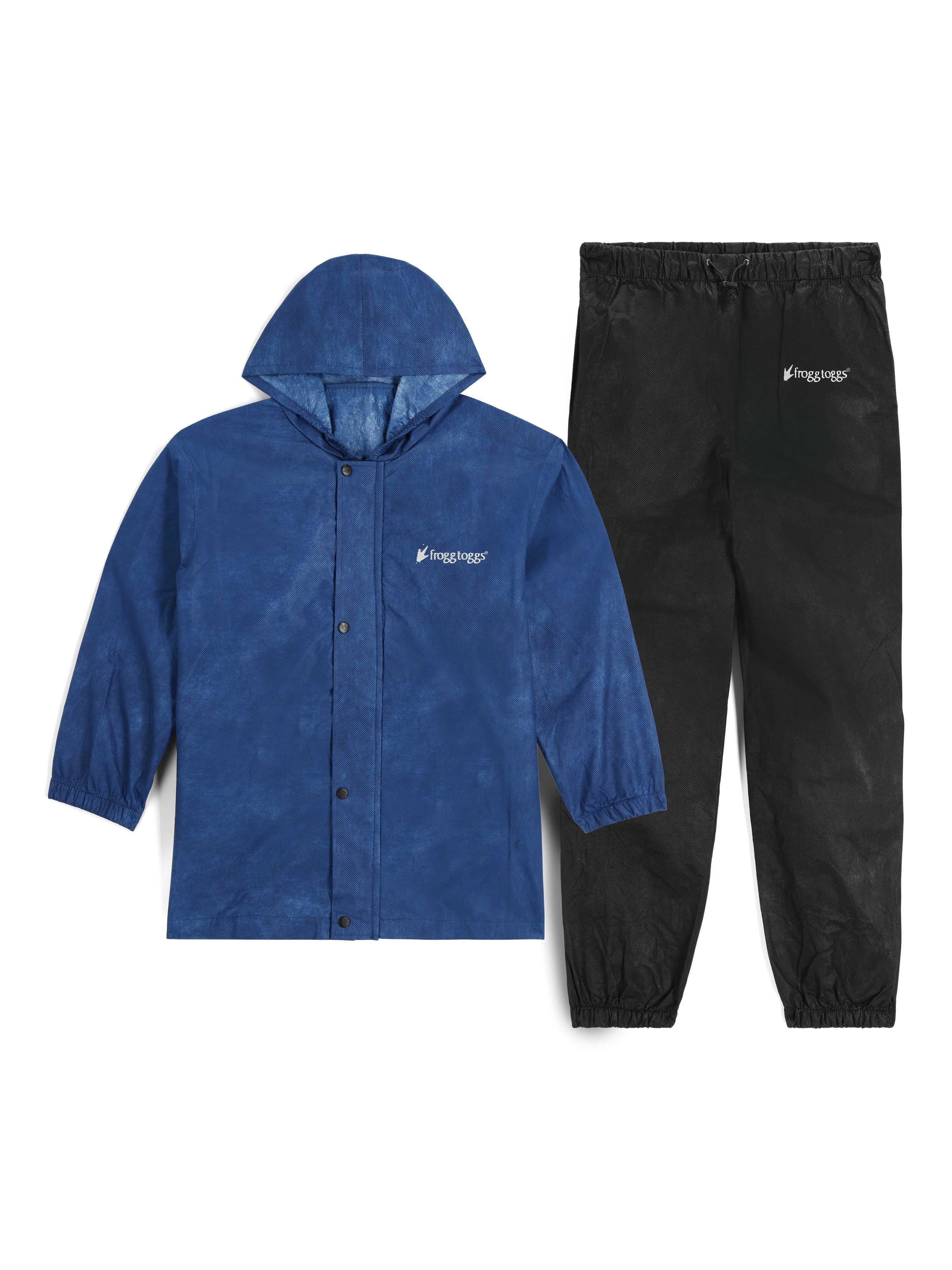 Polly Woggs Youth Rain Suit | Blueberry Jacket / Black Pants