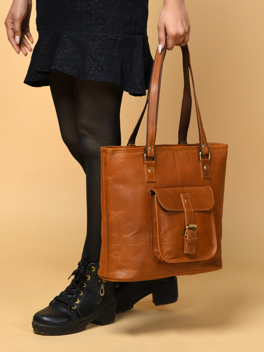 Classic Chic Genuine Leather Tote | Backcountry Sportsman