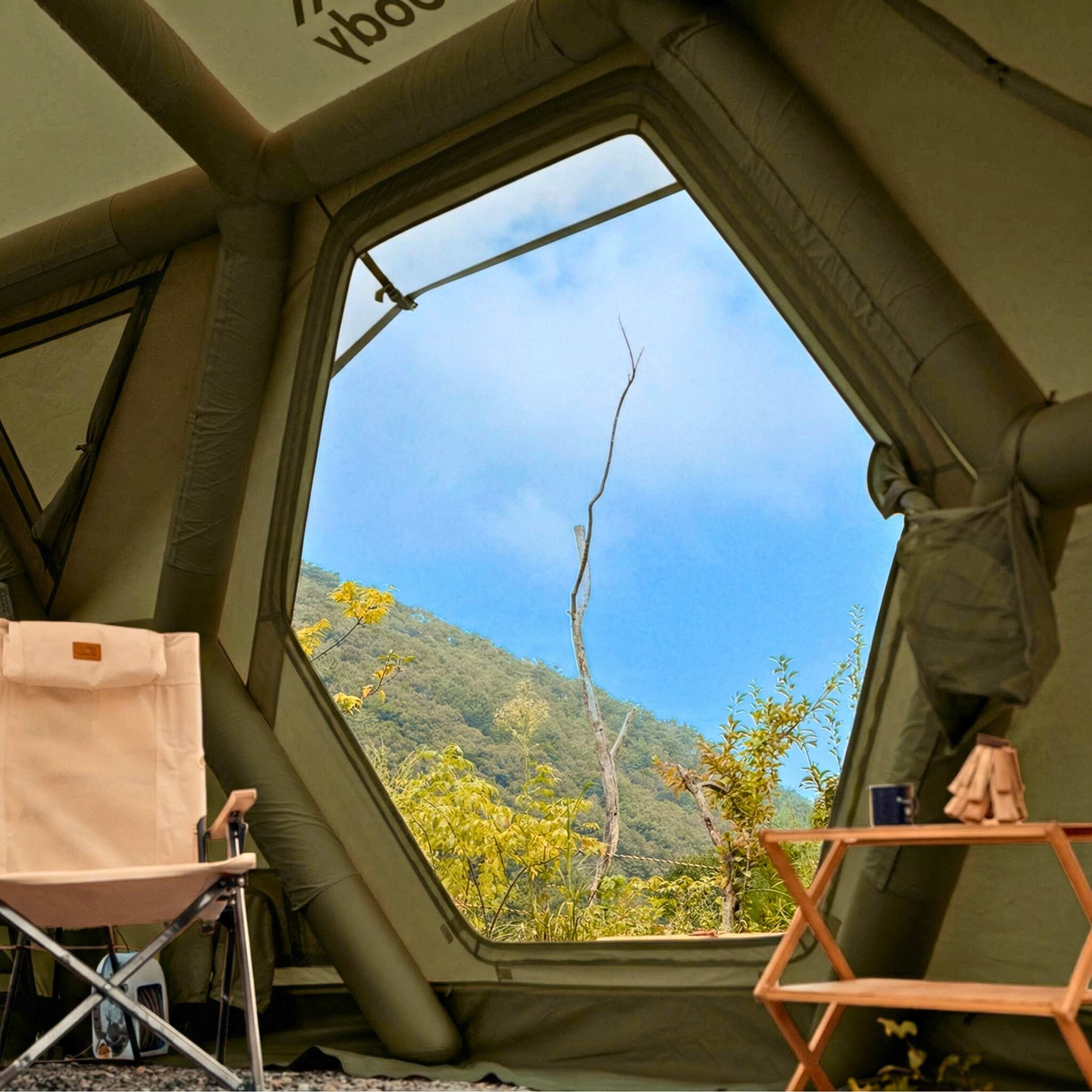 Coody Hub Pro Forest Green - Inflatable Tent for Camping (2-6 Person)