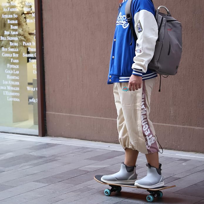 Kalkal Mens Deck Boots Waterproof Fishing Boots Rubber Ankle Rain Boots With High Traction (Size 6-13) | Backcountry Sportsman