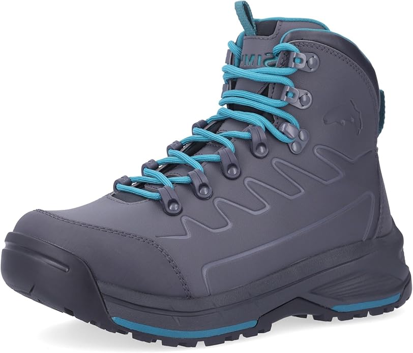 Simms Womens Freestone Wading Boots - Durable Rubber Bottom Boots with Enhanced Traction Protective Toe Cap Ideal for Stream & River Fishing (Slate 9) | Backcountry Sportsman
