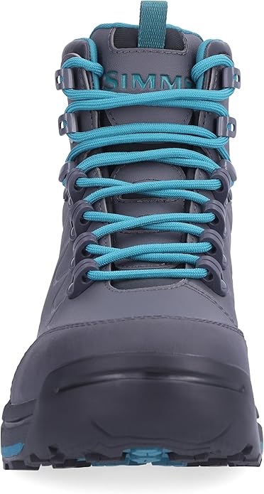 Simms Womens Freestone Wading Boots - Durable Rubber Bottom Boots with Enhanced Traction Protective Toe Cap Ideal for Stream & River Fishing (Slate 9) | Backcountry Sportsman