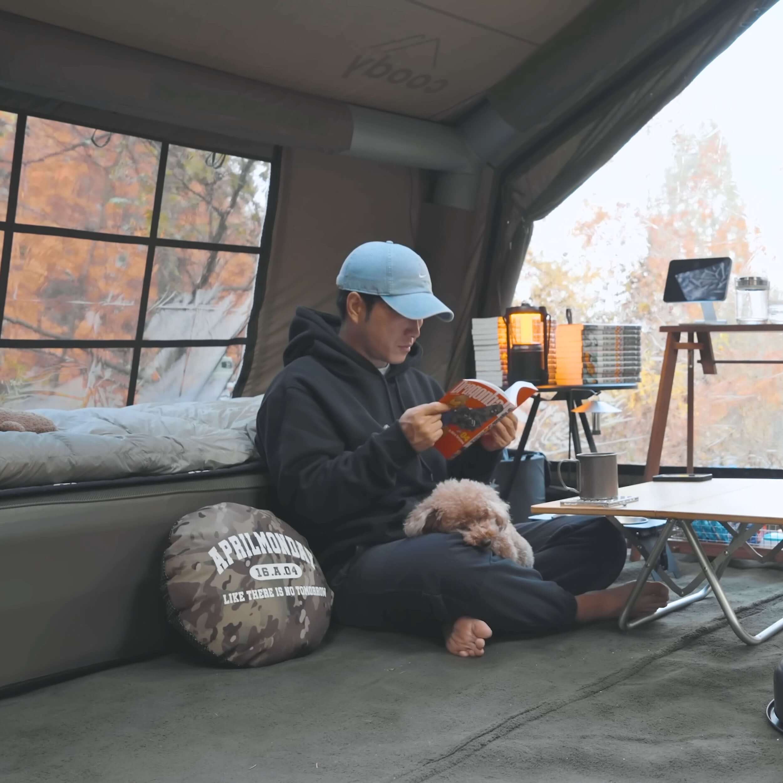 Coody 10 Forest Green Inflatable Tent House for Camping (2-4 person)