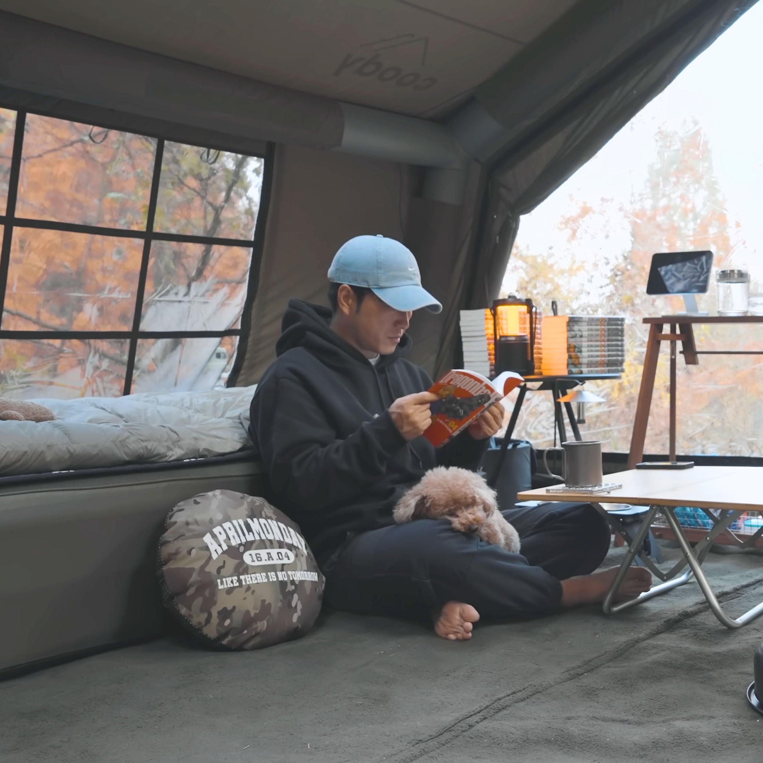 Coody 10.0 Forest Green+Ground Sheet PVC+Carpet+Electric Pump