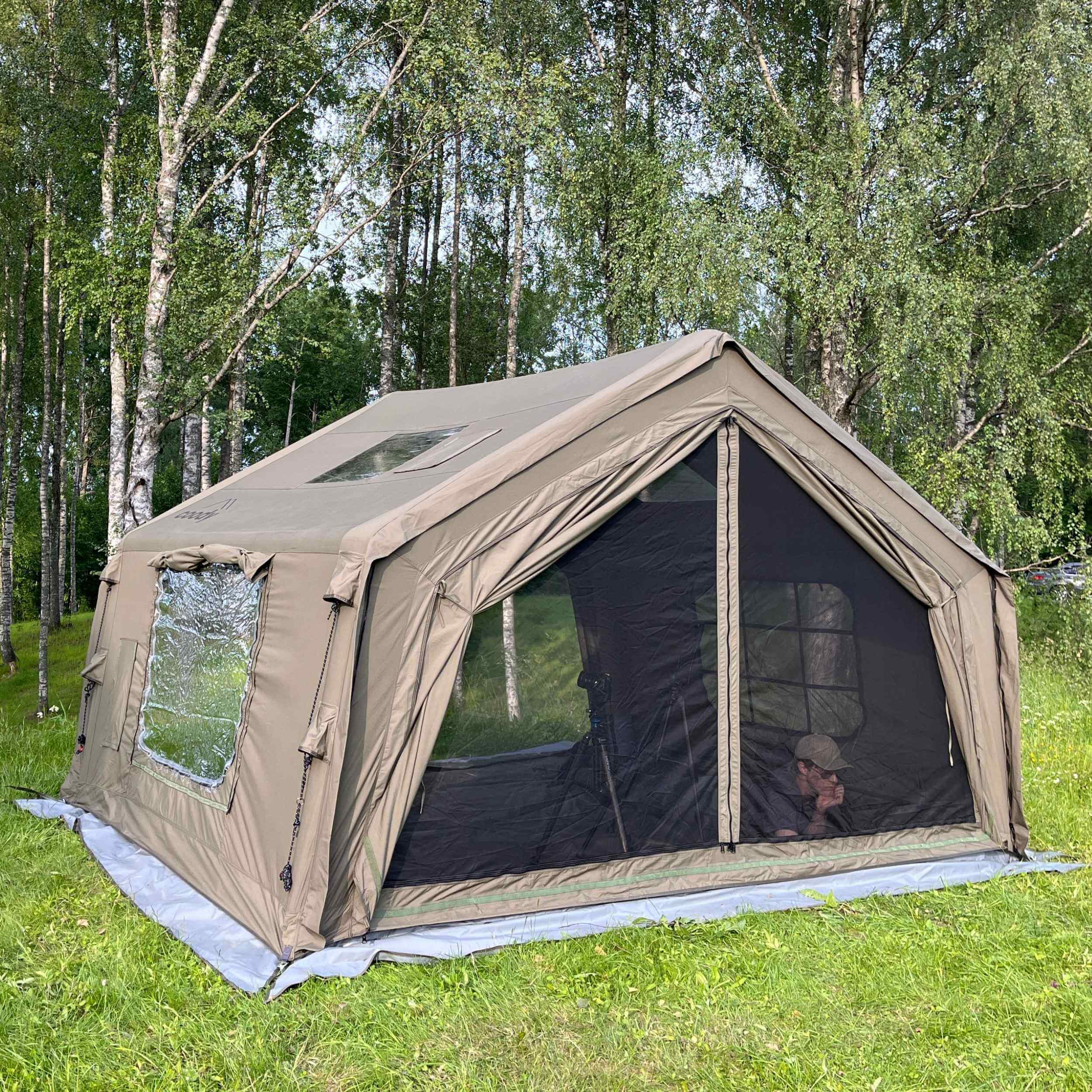 Coody 10 Forest Green Inflatable Tent House for Camping (2-4 person) | Backcountry Sportsman