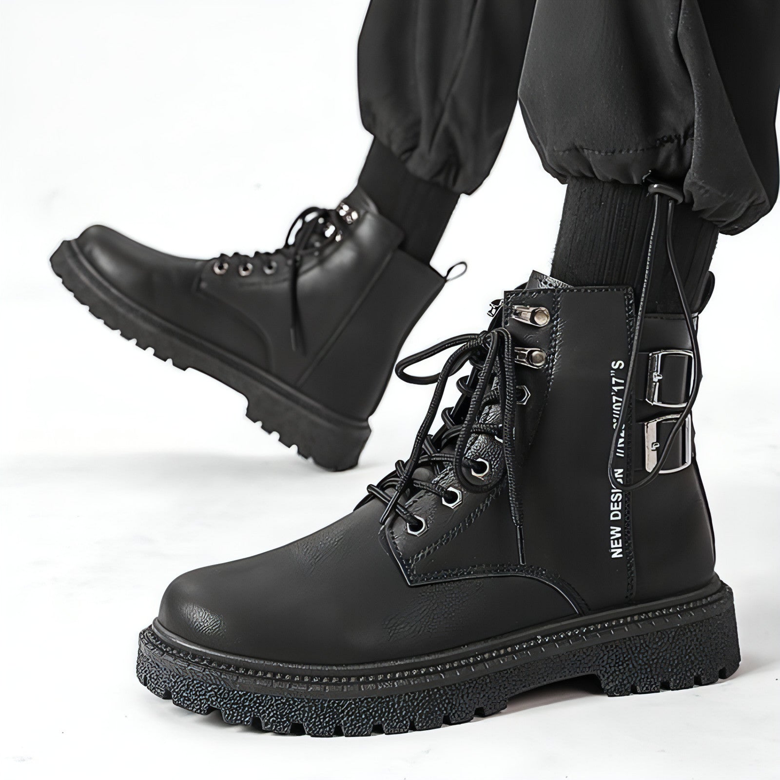 winter thick bottom hiking boots men - 1