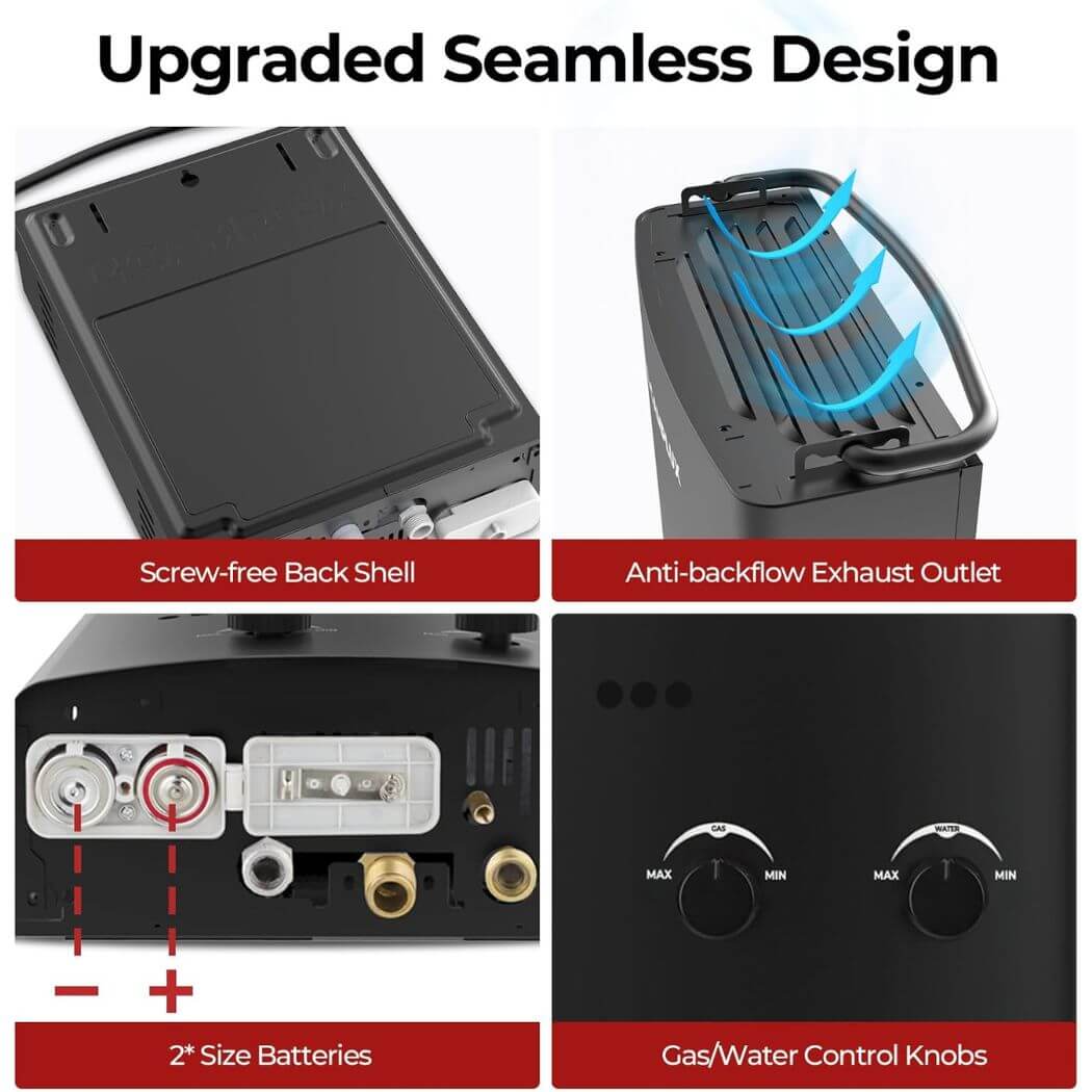 Camplux AY132BP43 Portable Propane Water Heater Pump Kit | Backcountry Sportsman