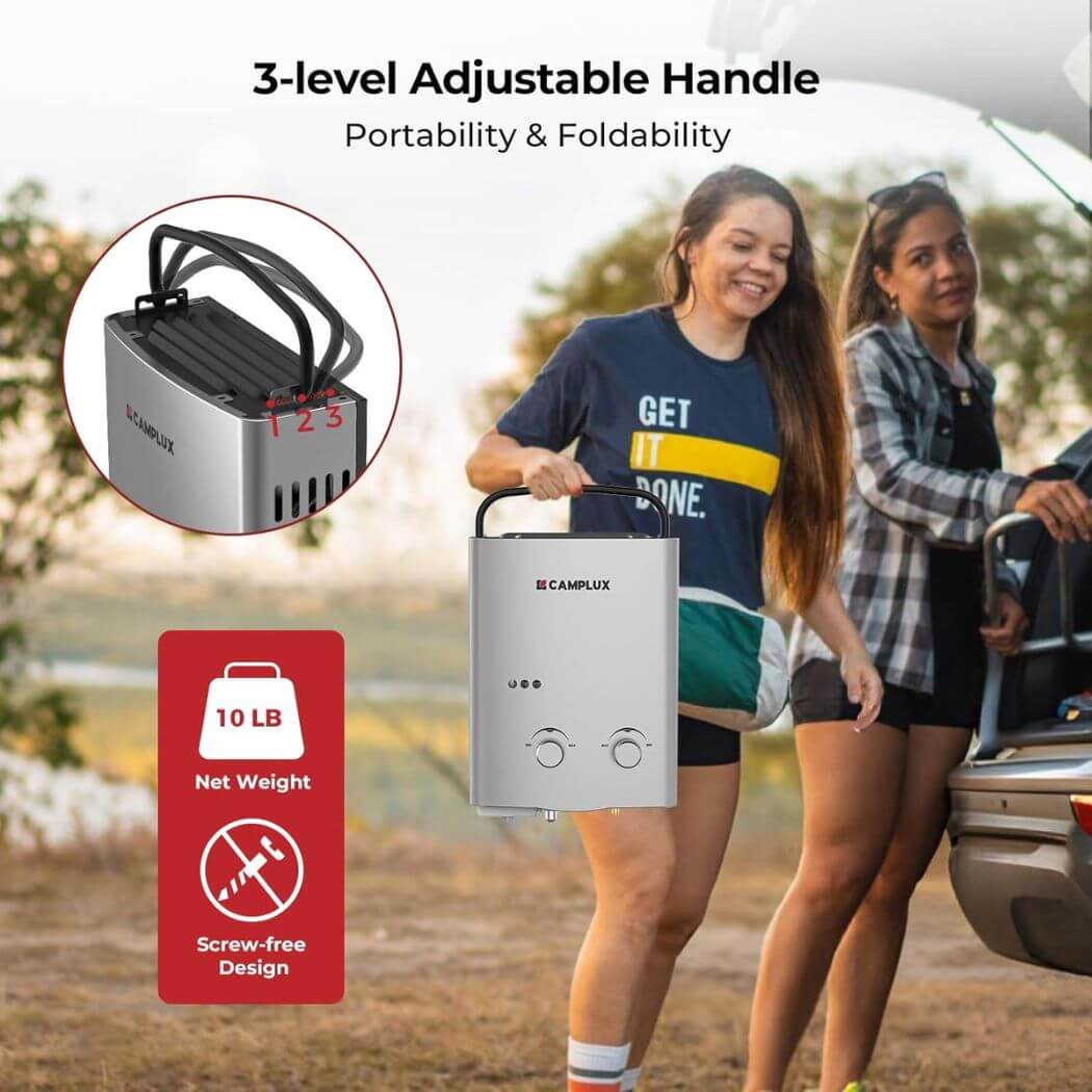 Camplux AY132GP43 Portable Propane Water Heater Pump Kit | Backcountry Sportsman