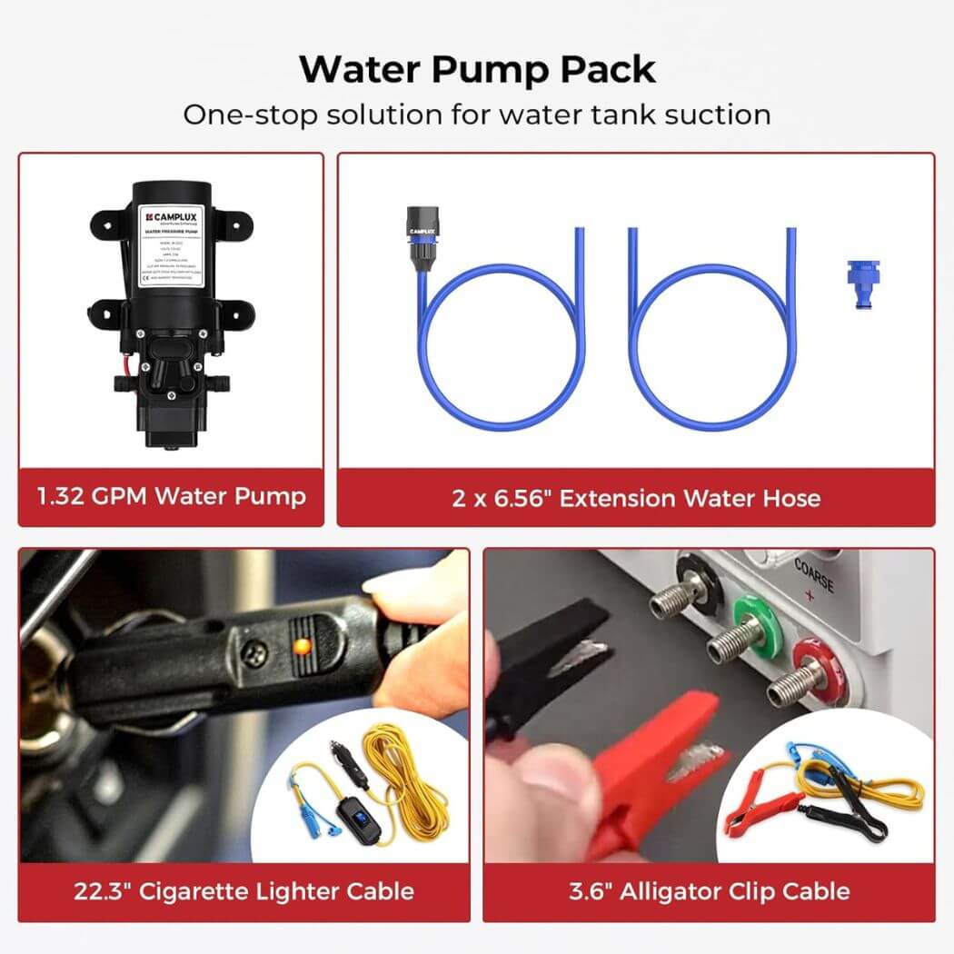 Camplux AY132GP43 Portable Propane Water Heater Pump Kit | Backcountry Sportsman