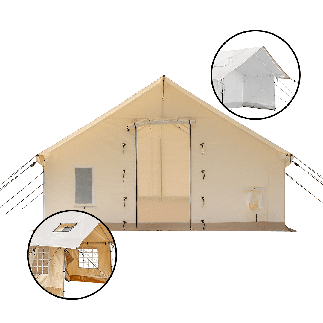 14'x16' Alpha Pro Wall Tent , Extended Flysheet & Porch (Water Repellent) | Backcountry Sportsman