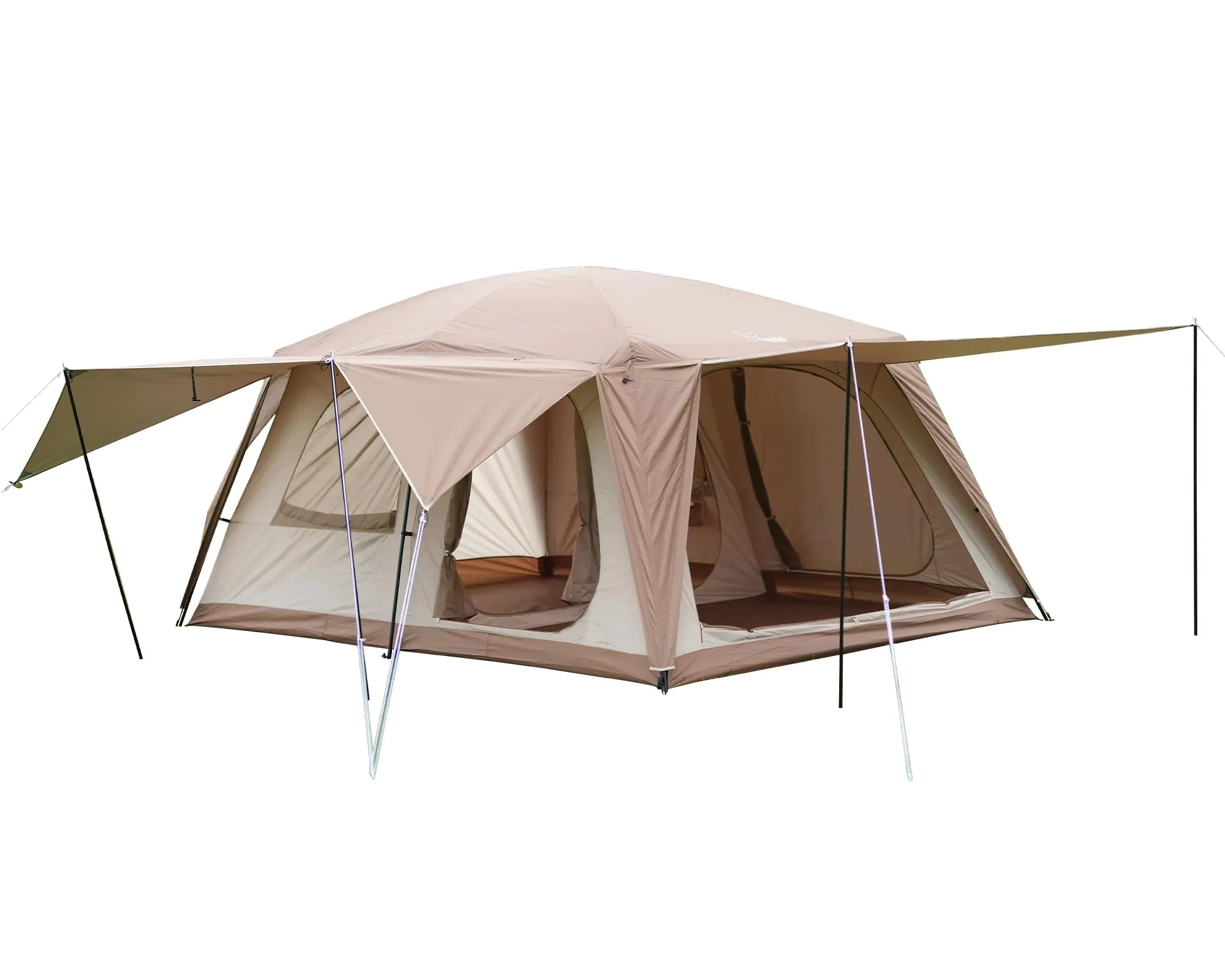 Vidalido 8-10 Person Camping Tent with 3 Door 2 Room Large Family Cabin Tents Double Layer Waterproof Portable Glamping Tent Big Tents for Outdoor Camping Hiking | Backcountry Sportsman