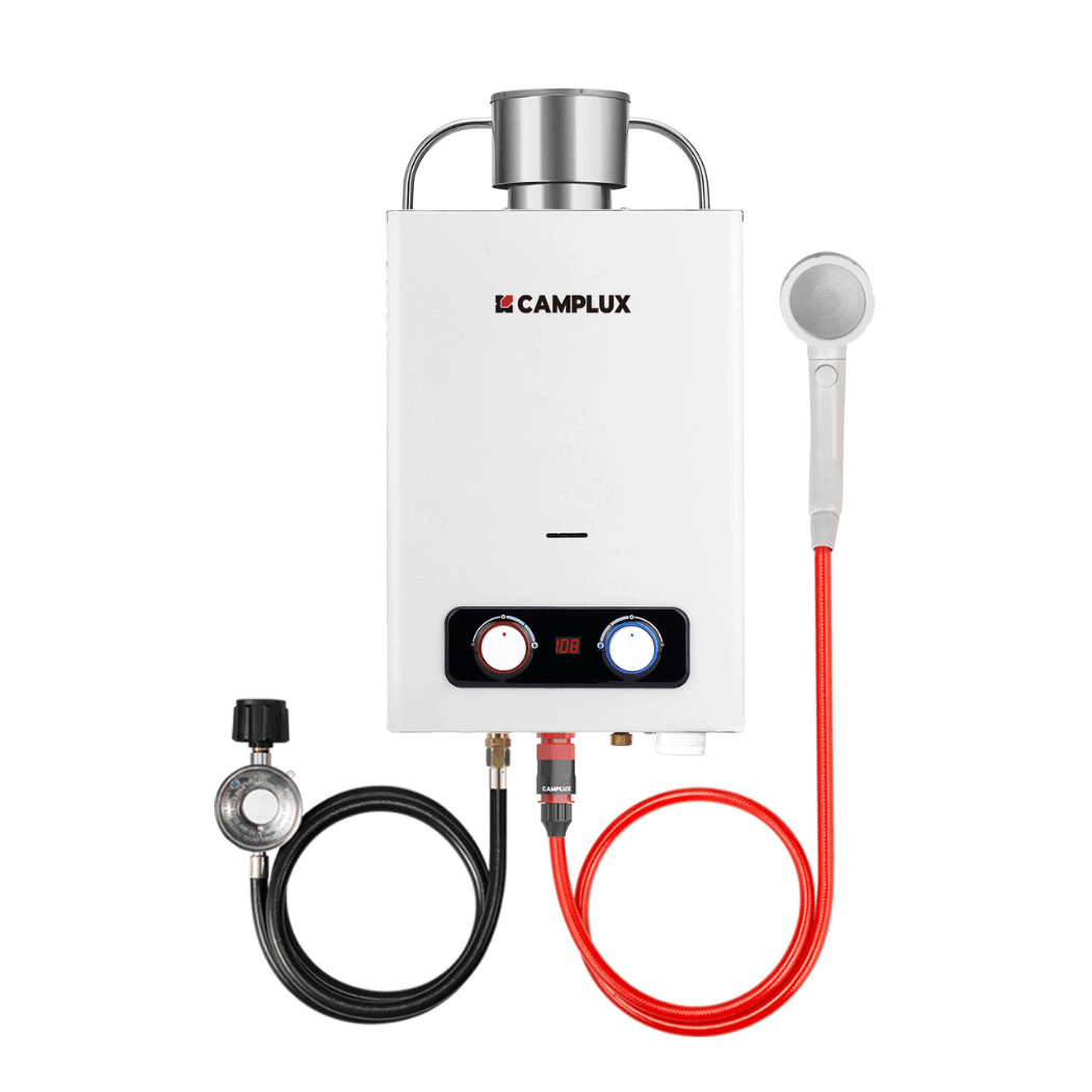 Camplux BD158C Tankless Propane Water Heater With Rain Cap | Backcountry Sportsman
