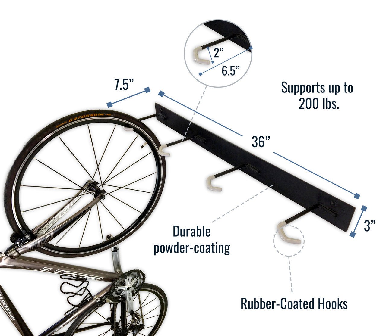 Blackstone Bike Storage Rack | 8 Bikes | Black | Backcountry Sportsman