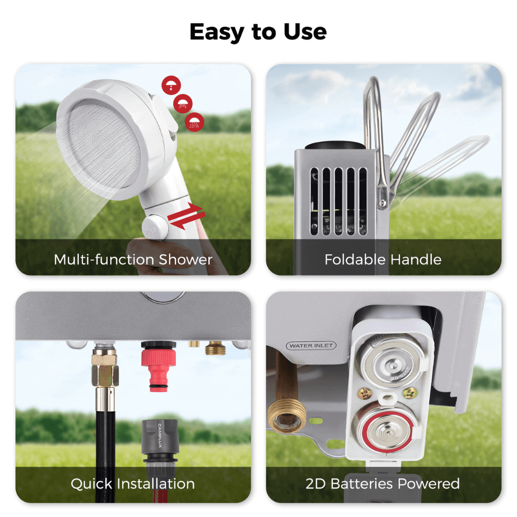 Camplux BW158G Camping Water Heater Propane | Backcountry Sportsman