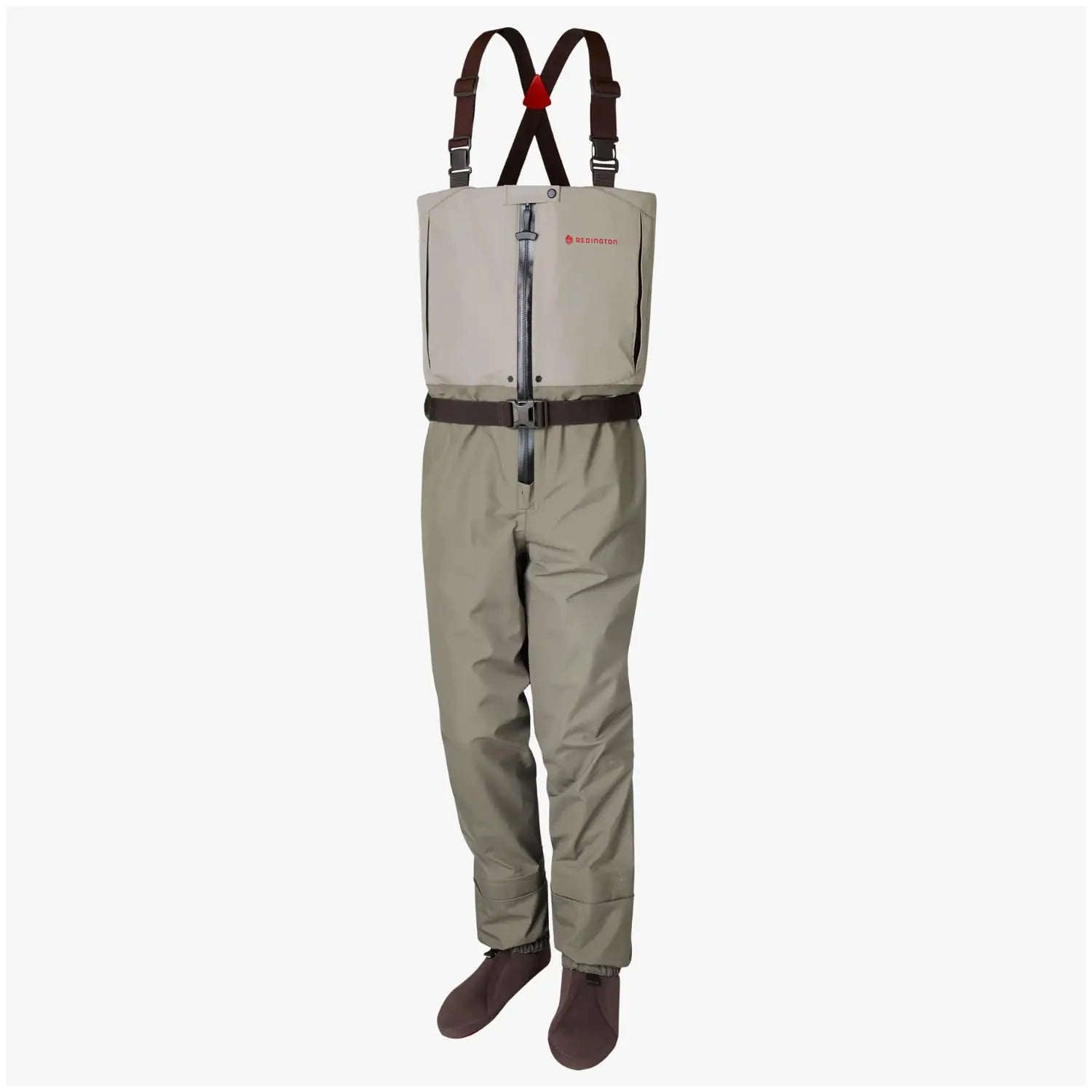 Redington Mens Escape Zip Up Waders - Chest-High Fly Fishing Waders - Waterproof Wader for Men - Boulder/Slate - Medium | Backcountry Sportsman