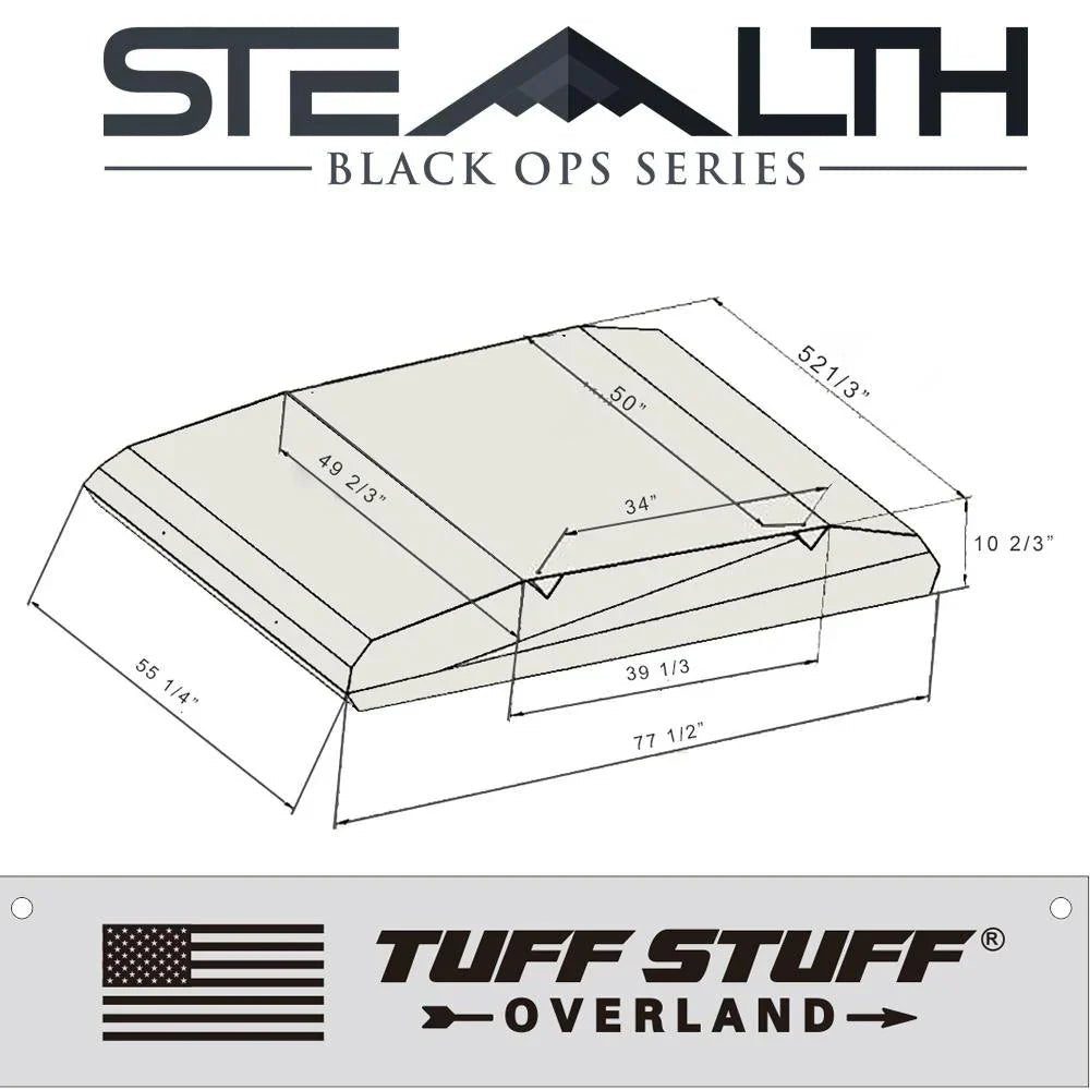 Stealth Hardshell Rooftop Tent – Aluminum – 3 Person – Black – Low-Profile Overland Tent | Backcountry Sportsman